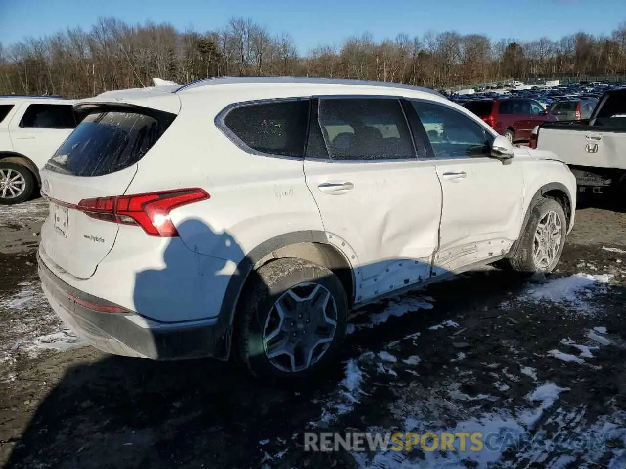 3 fotografías del automóvil dañado 5NMS3DA13PH005721 HYUNDAI SANTA FE 2023
