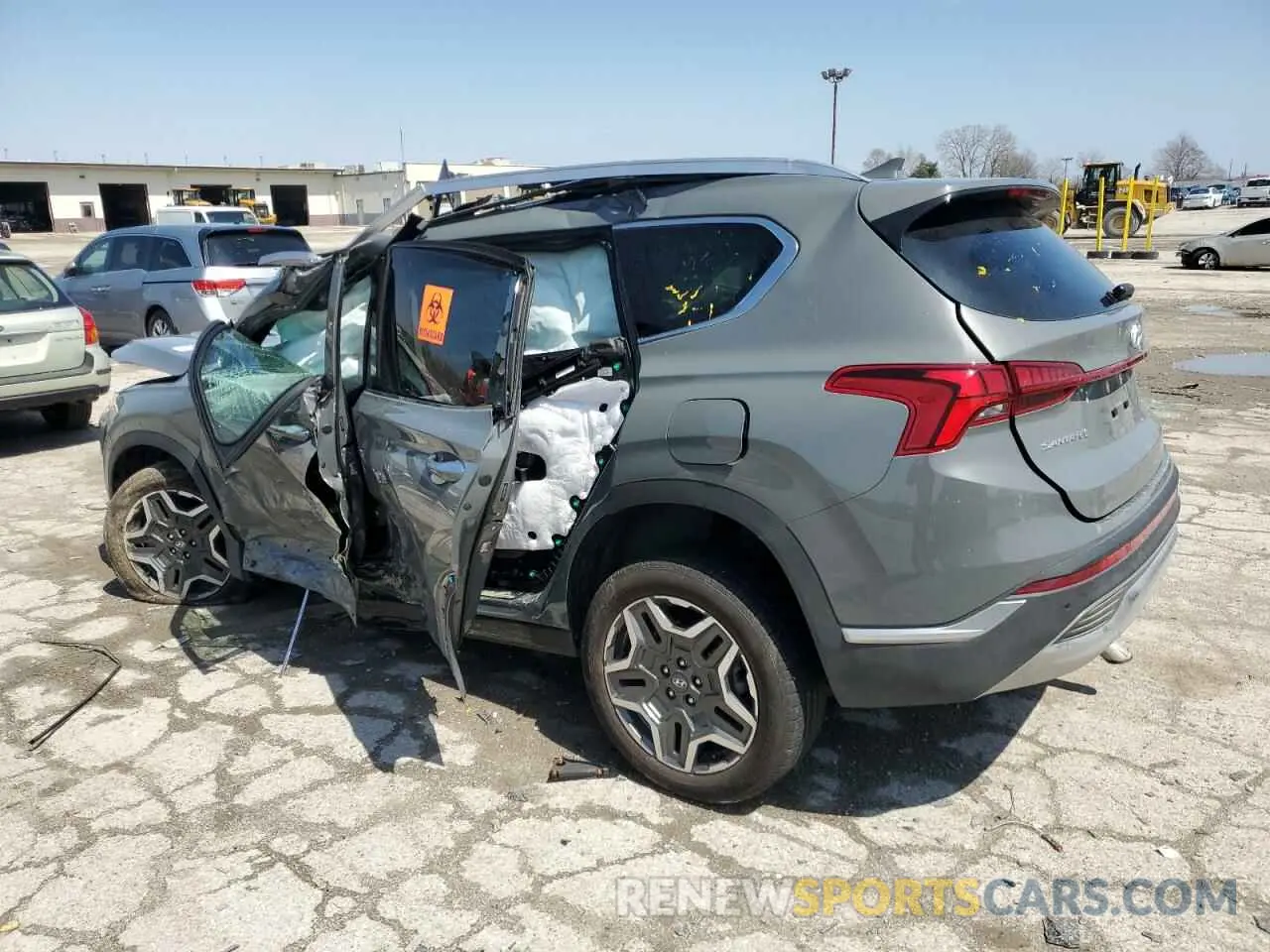2 fotografías del automóvil dañado 5NMS3DA14PH011799 HYUNDAI SANTA FE 2023