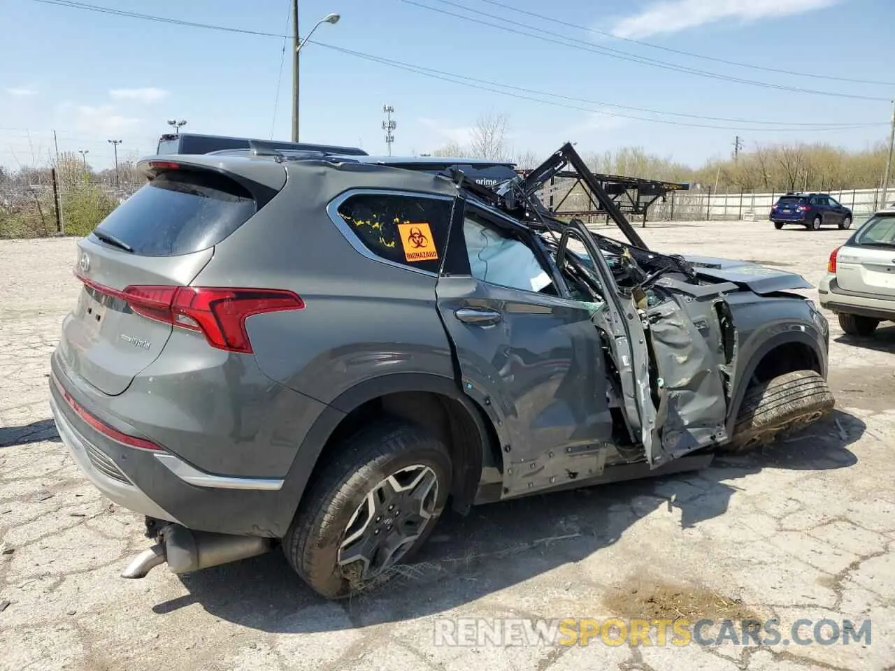 3 fotografías del automóvil dañado 5NMS3DA14PH011799 HYUNDAI SANTA FE 2023
