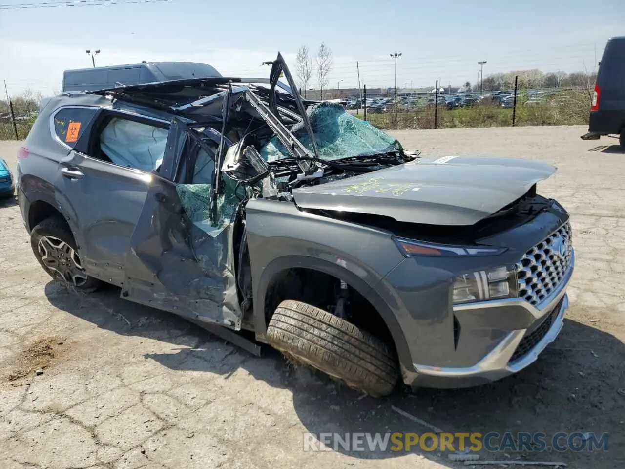 4 fotografías del automóvil dañado 5NMS3DA14PH011799 HYUNDAI SANTA FE 2023