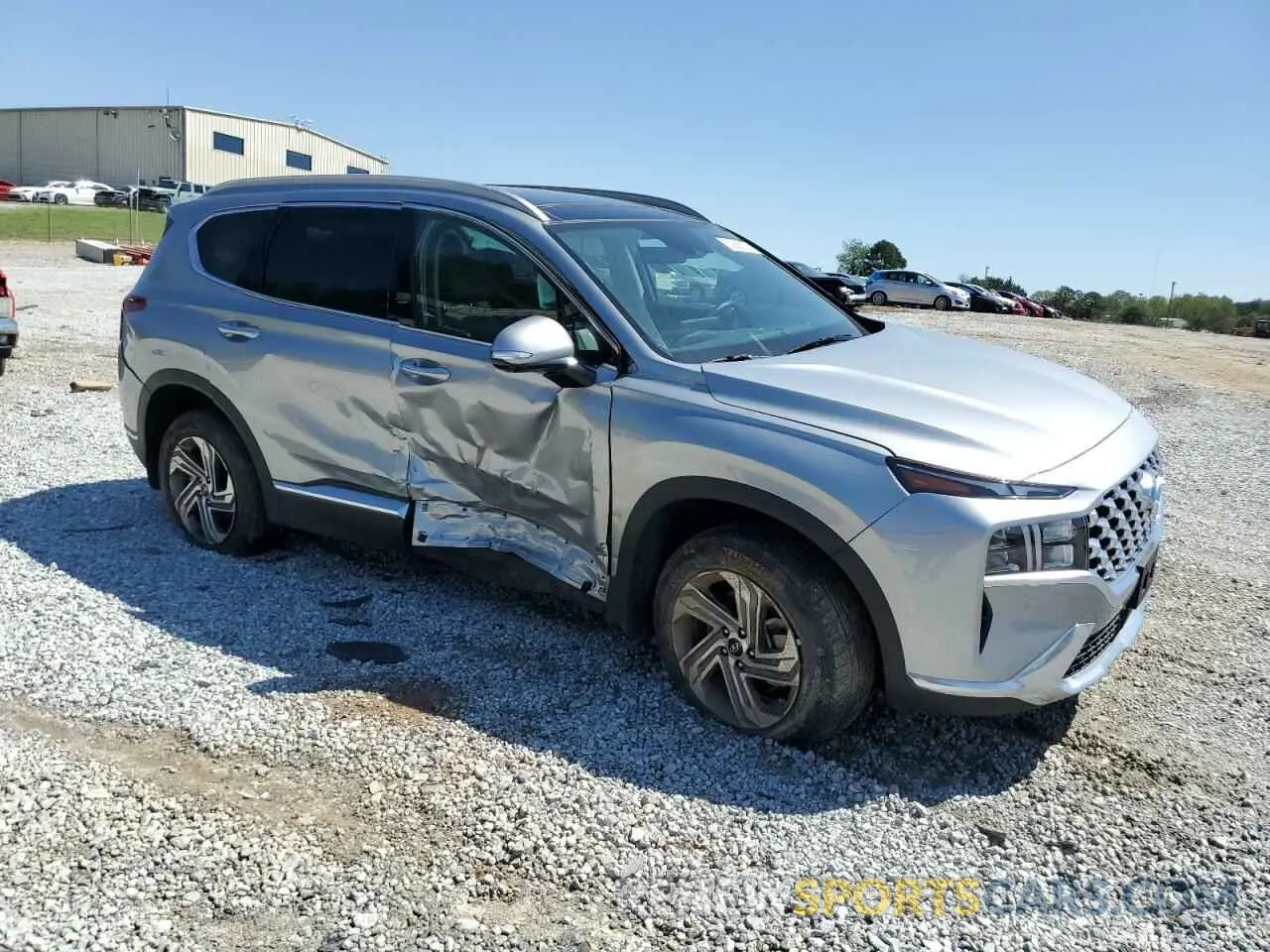 4 fotografías del automóvil dañado 5NMS3DAJ0PH505349 HYUNDAI SANTA FE 2023