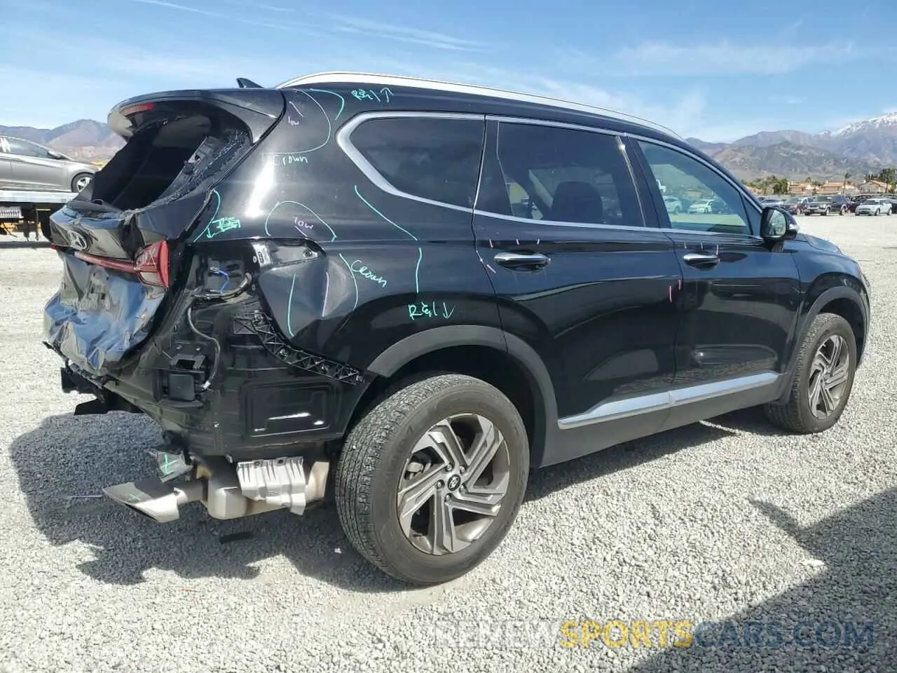 3 fotografías del automóvil dañado 5NMS3DAJ3PH504843 HYUNDAI SANTA FE 2023
