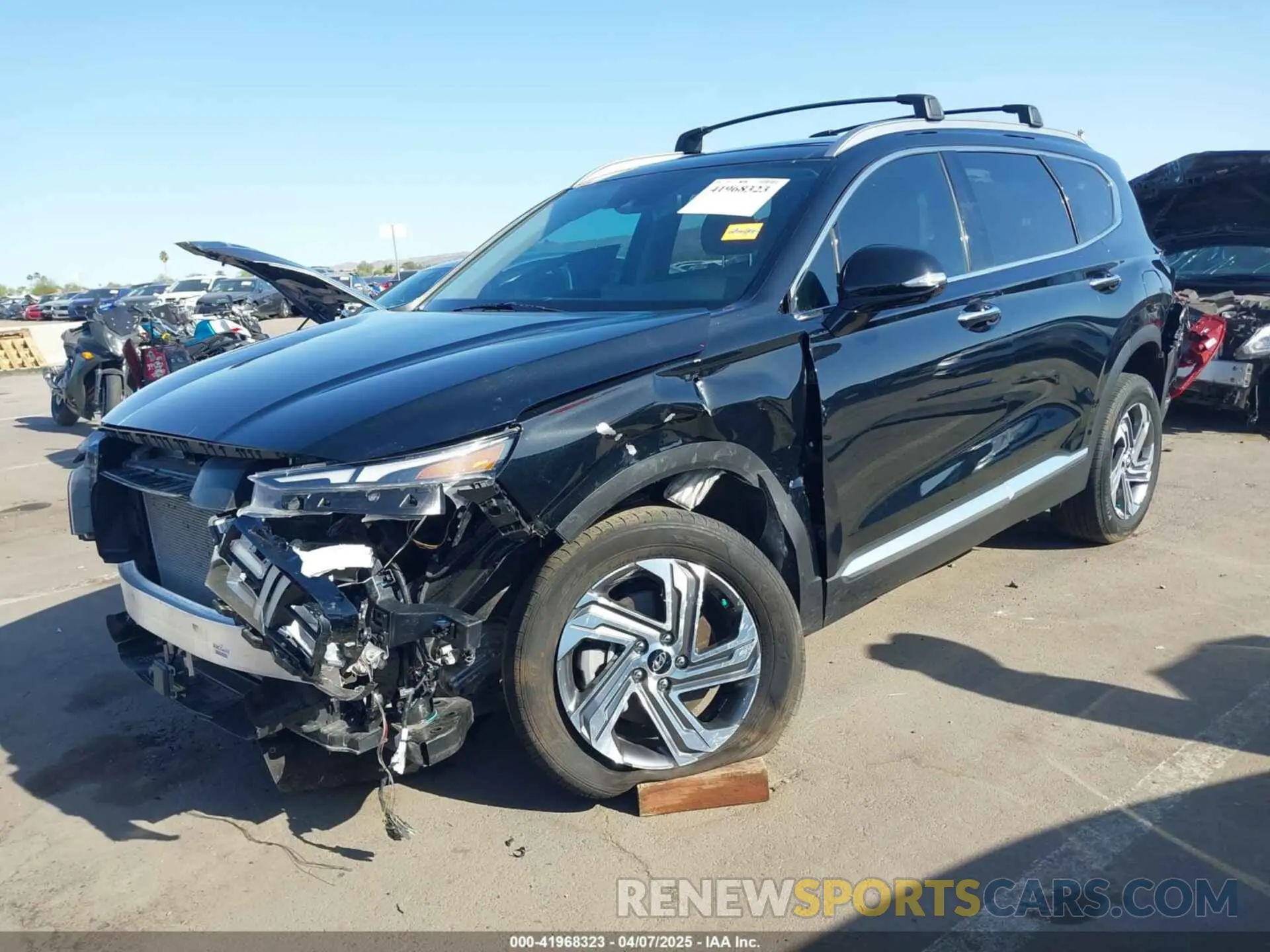 2 fotografías del automóvil dañado 5NMS3DAJ6PH574739 HYUNDAI SANTA FE 2023