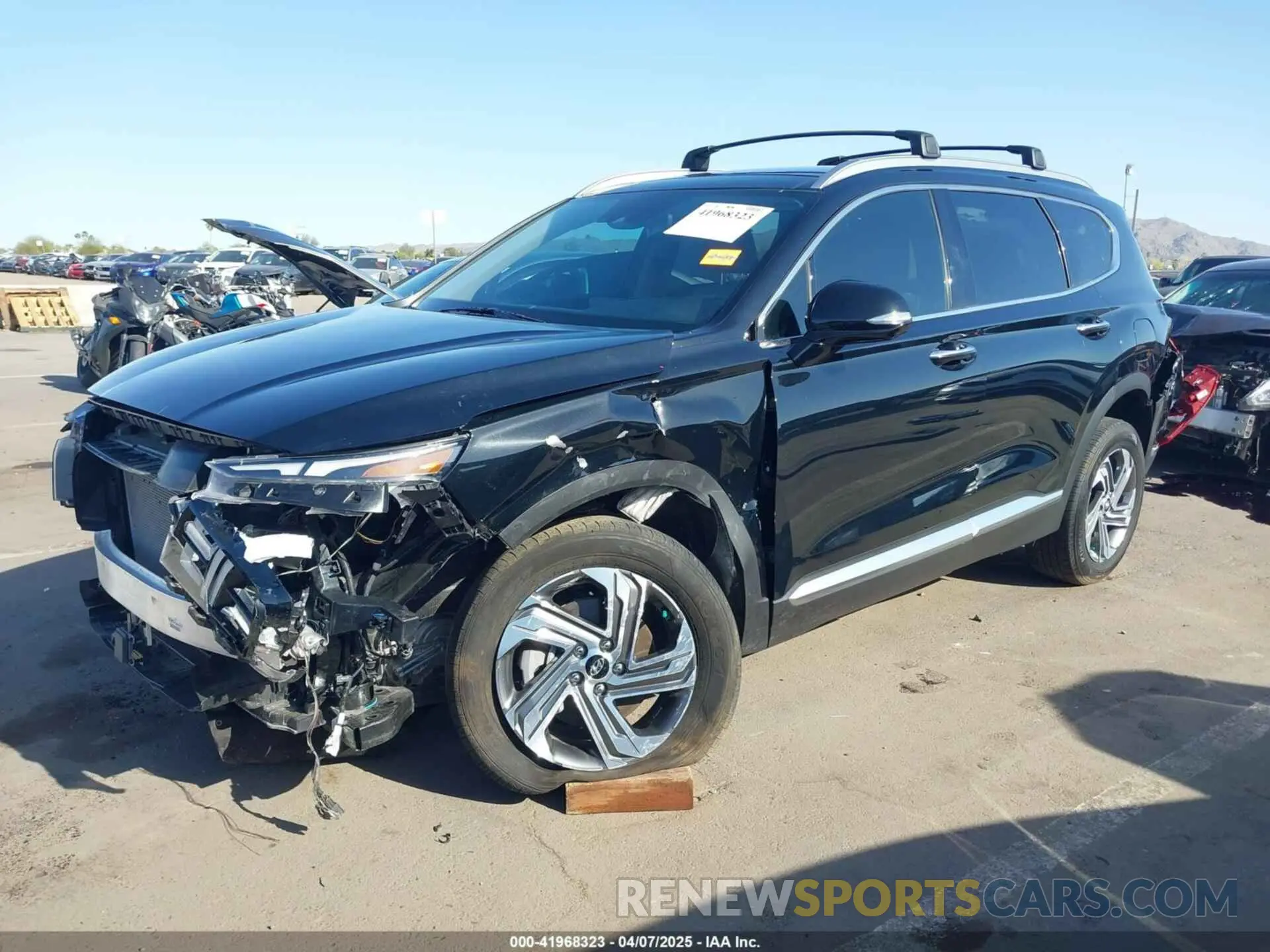 6 fotografías del automóvil dañado 5NMS3DAJ6PH574739 HYUNDAI SANTA FE 2023
