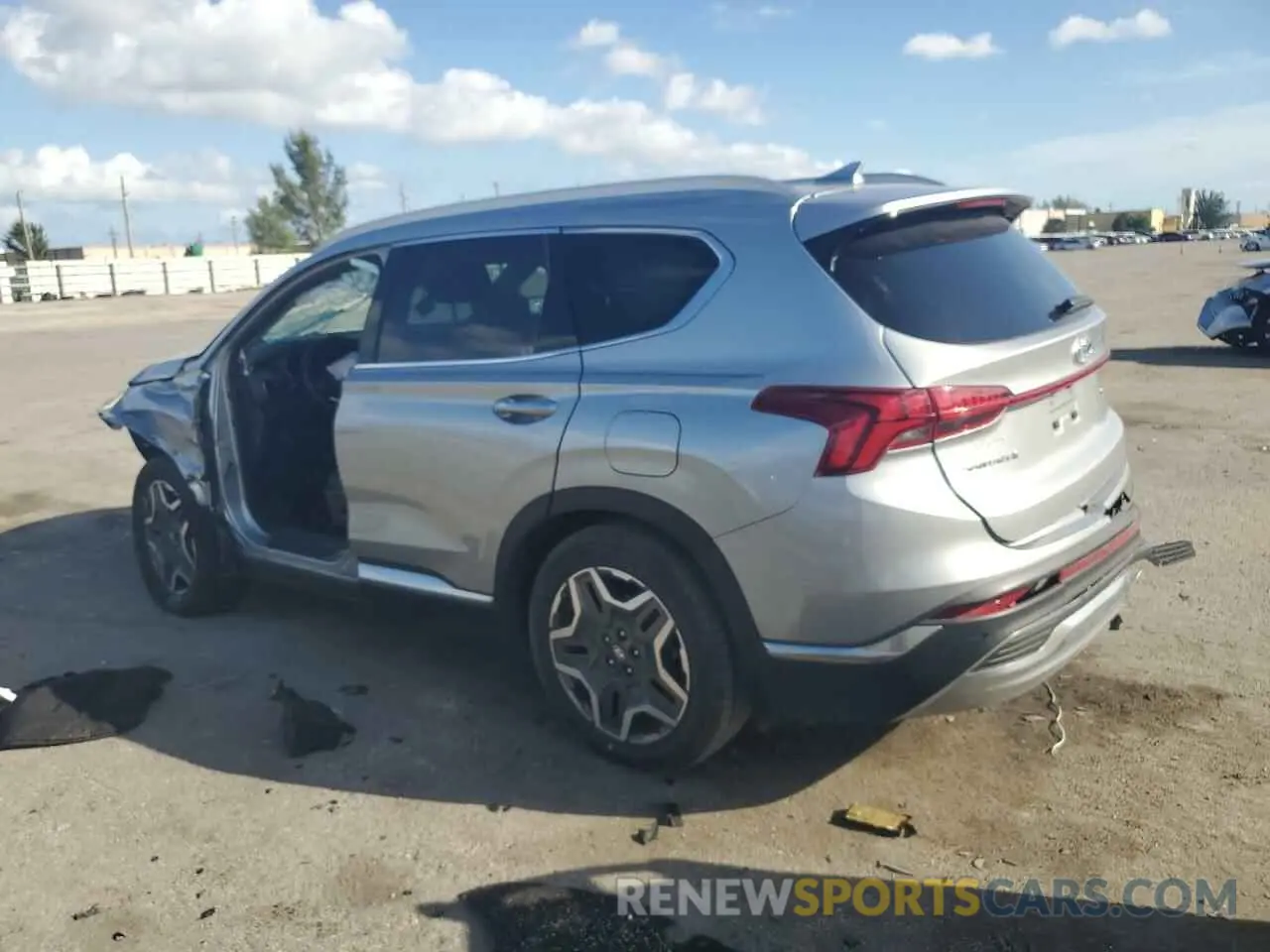 2 fotografías del automóvil dañado 5NMS44AL3PH486987 HYUNDAI SANTA FE 2023