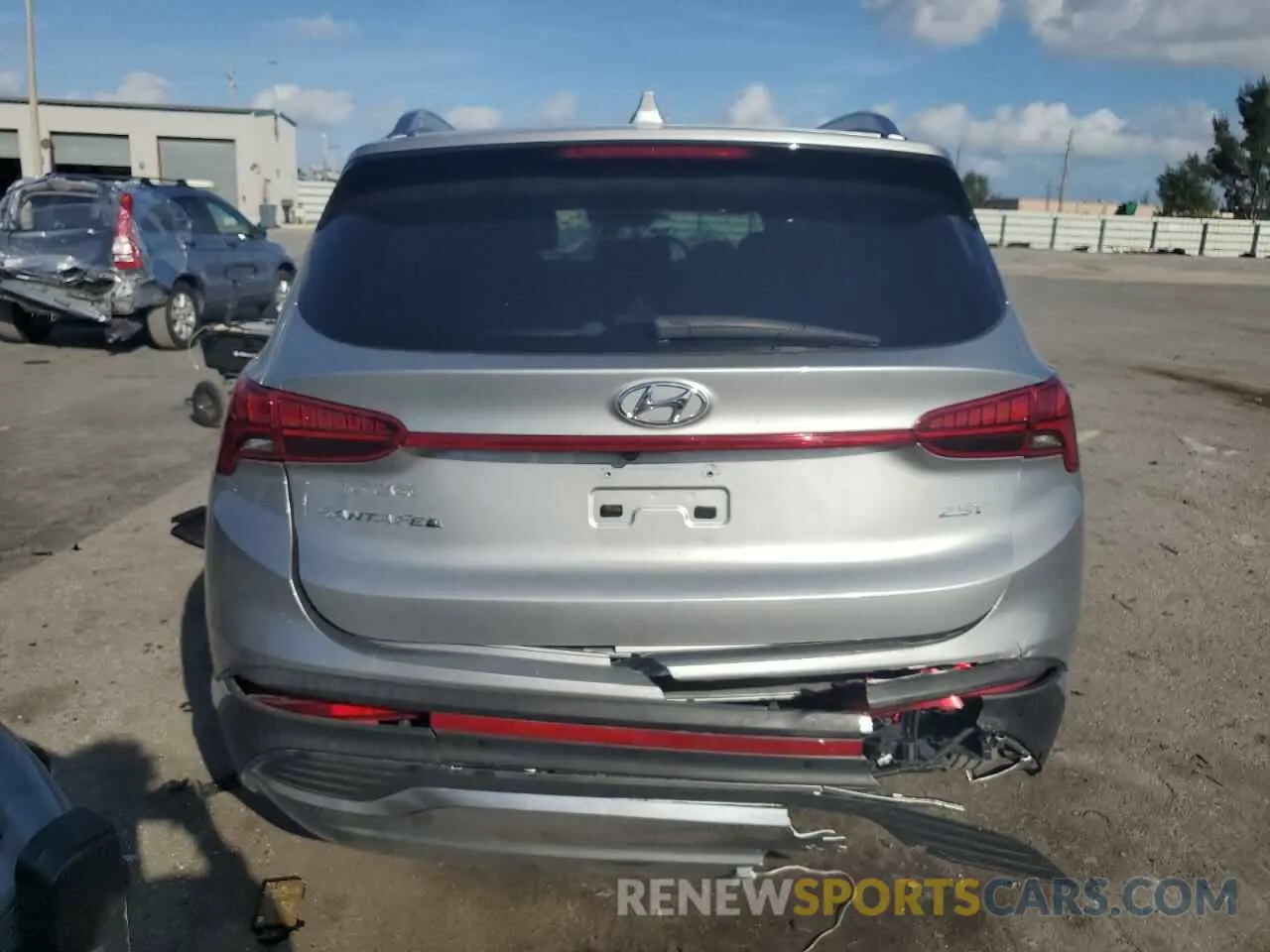 6 fotografías del automóvil dañado 5NMS44AL3PH486987 HYUNDAI SANTA FE 2023
