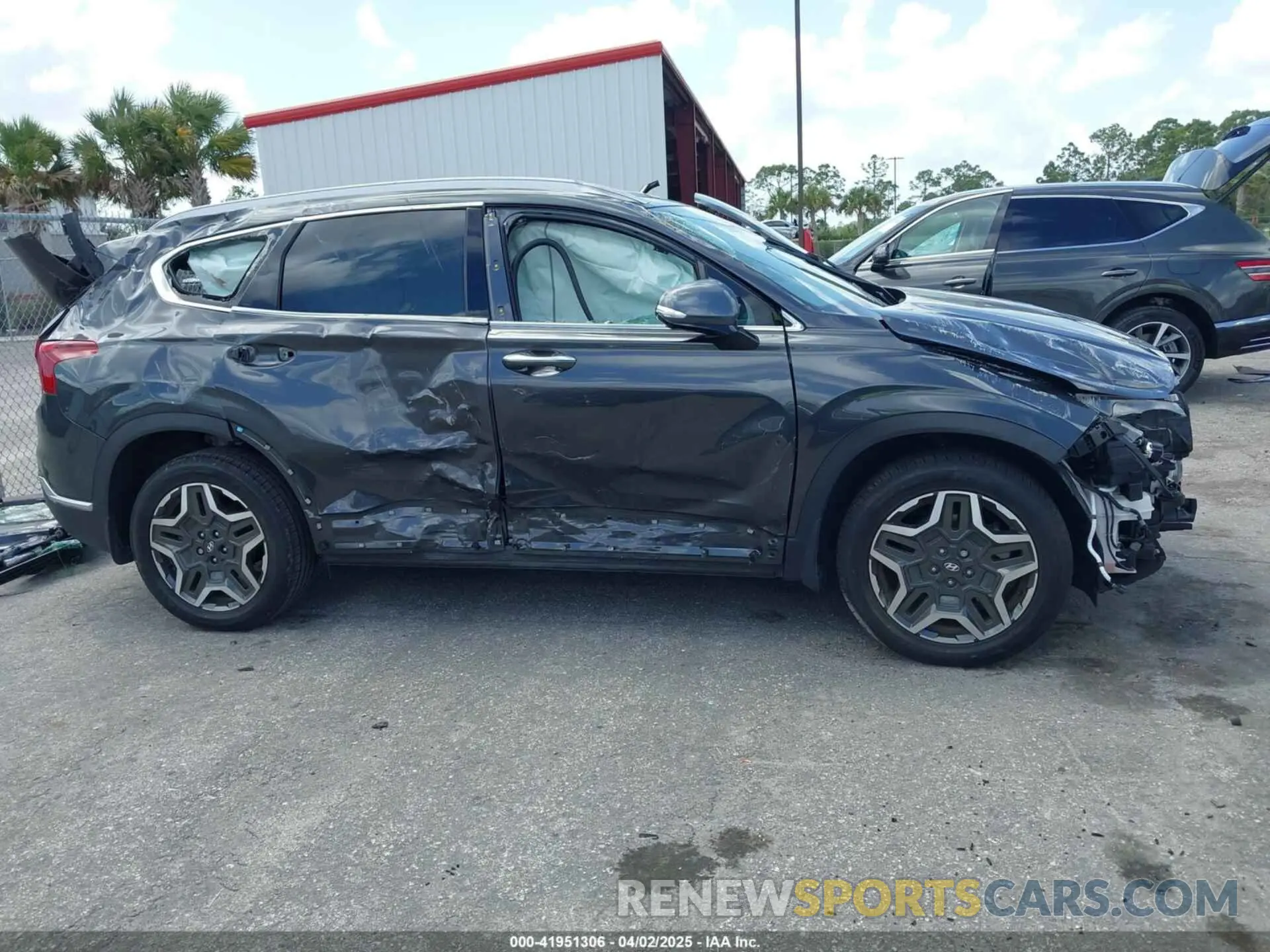 13 fotografías del automóvil dañado 5NMS44AL3PH557590 HYUNDAI SANTA FE 2023