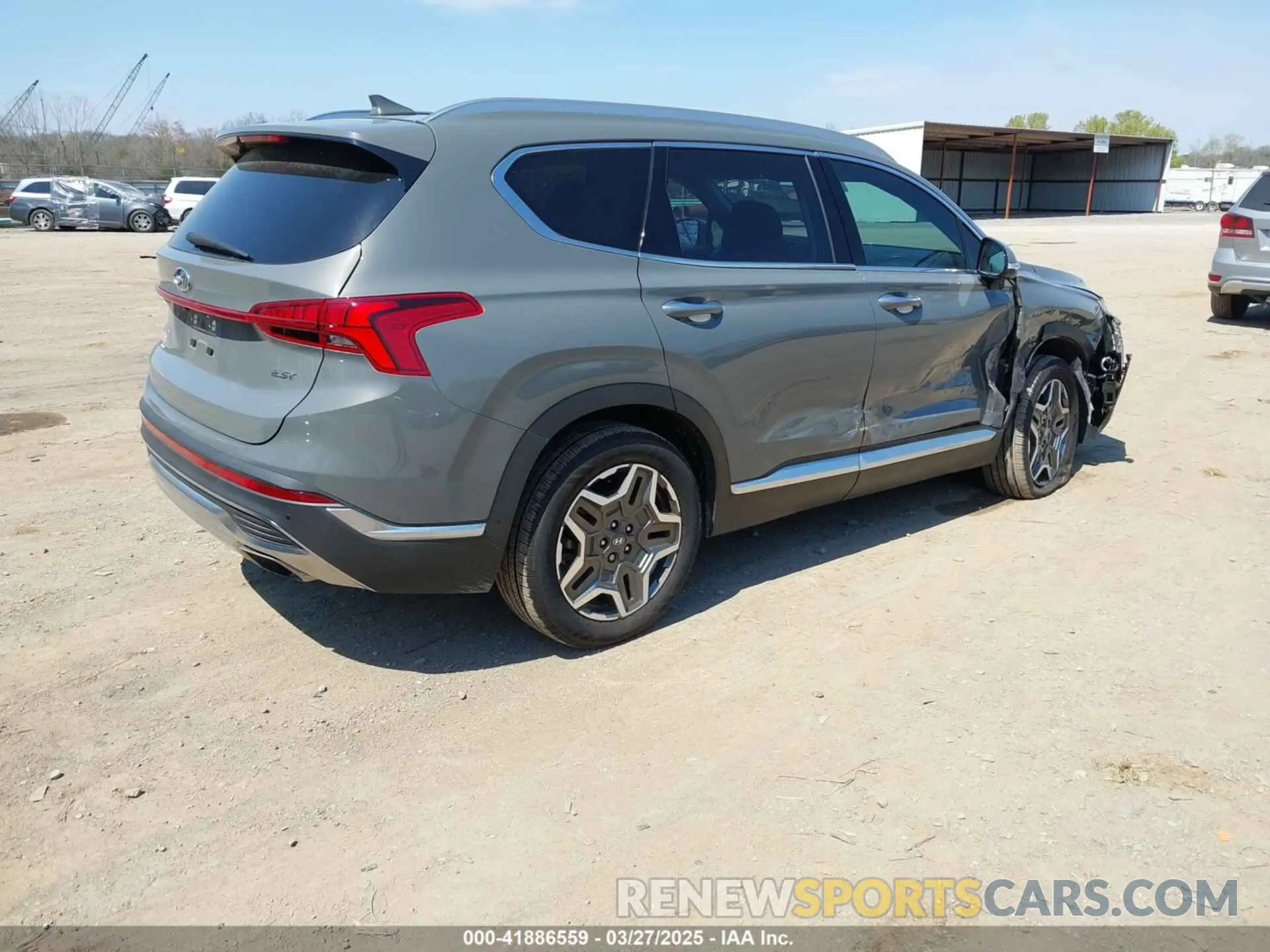 4 fotografías del automóvil dañado 5NMS44AL3PH594865 HYUNDAI SANTA FE 2023