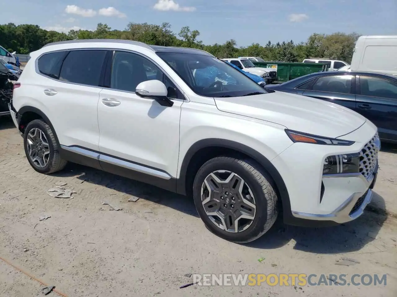 4 fotografías del automóvil dañado 5NMS44AL7PH486345 HYUNDAI SANTA FE 2023