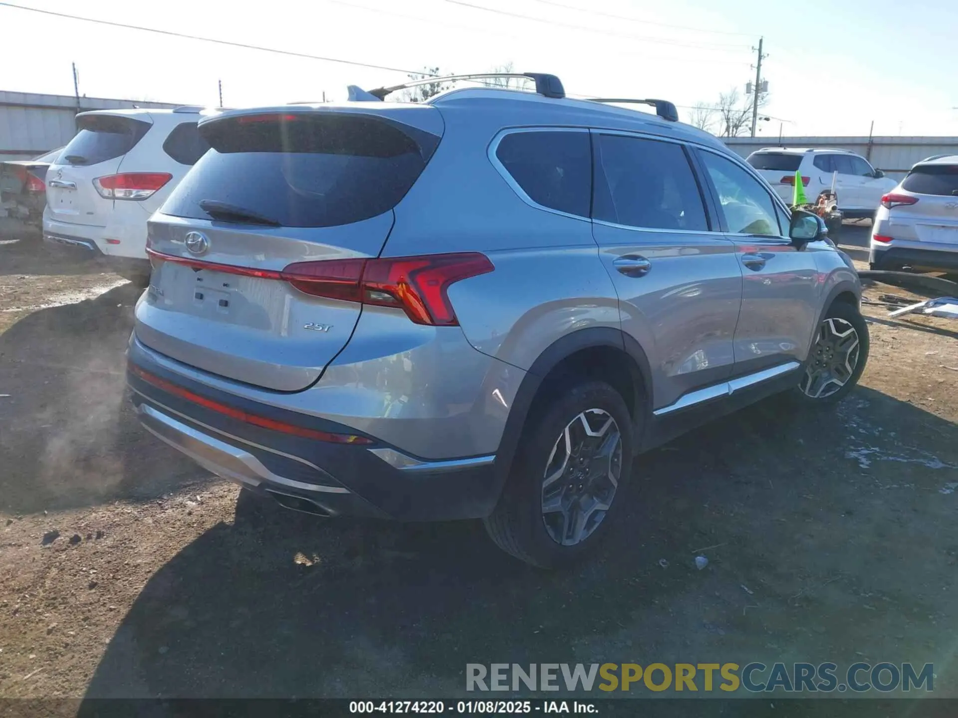 4 fotografías del automóvil dañado 5NMS44AL8PH547203 HYUNDAI SANTA FE 2023