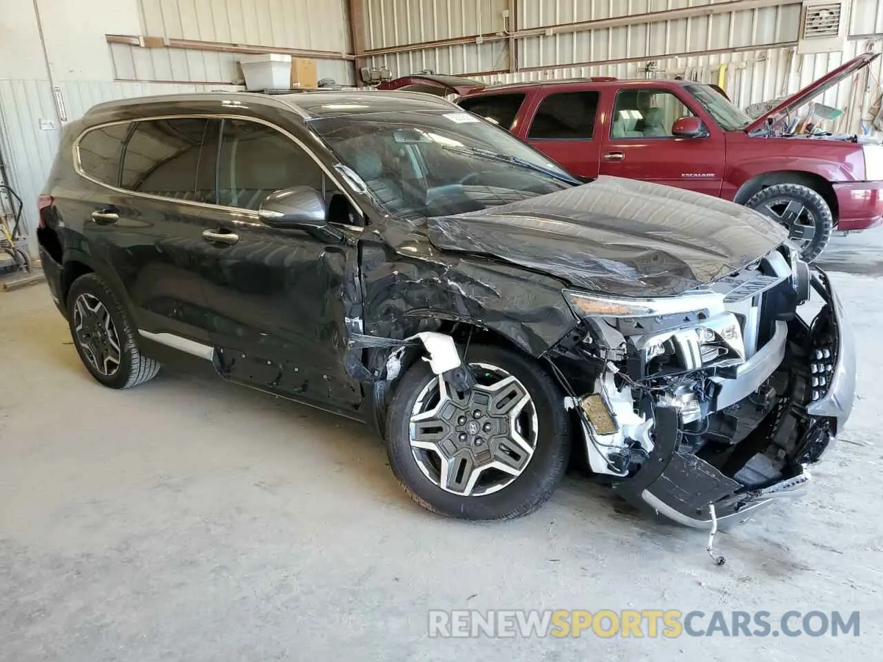 4 fotografías del automóvil dañado 5NMS44AL8PH621395 HYUNDAI SANTA FE 2023