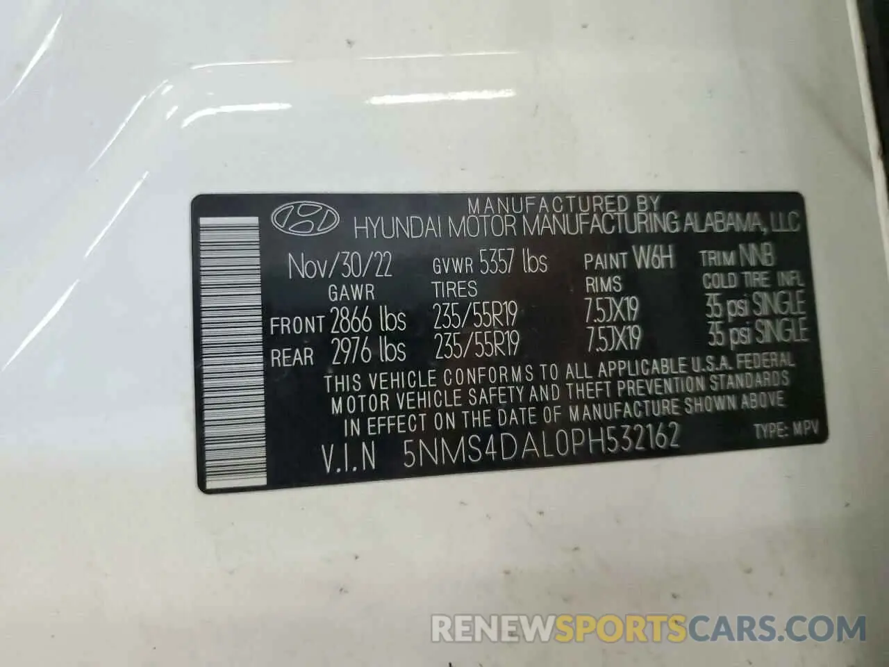 14 fotografías del automóvil dañado 5NMS4DAL0PH532162 HYUNDAI SANTA FE 2023