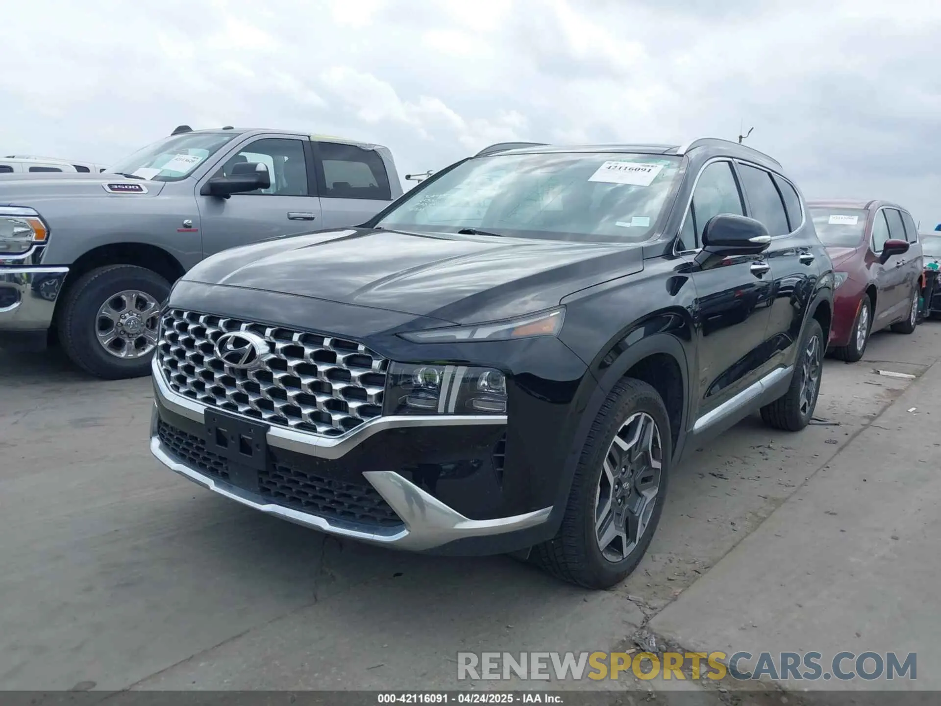 2 fotografías del automóvil dañado 5NMS4DAL0PH533344 HYUNDAI SANTA FE 2023