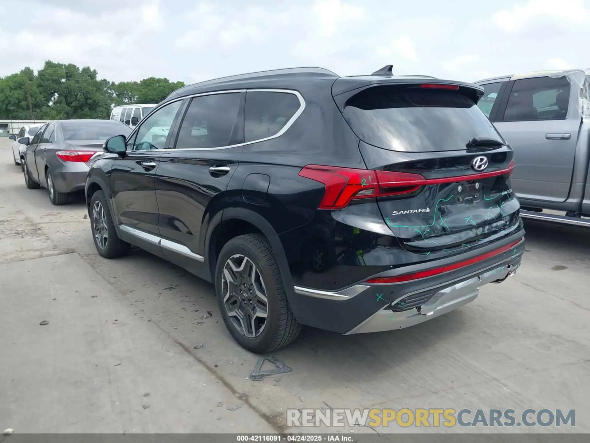3 fotografías del automóvil dañado 5NMS4DAL0PH533344 HYUNDAI SANTA FE 2023