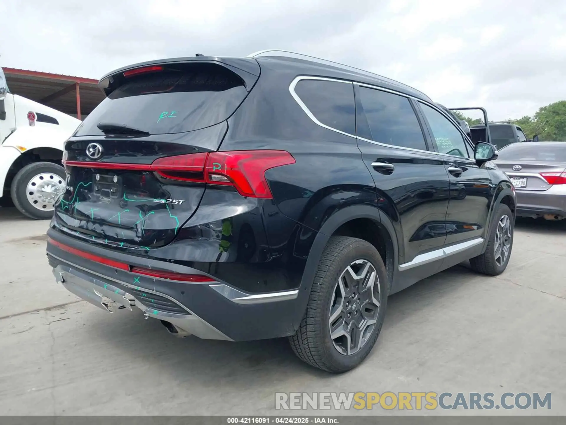 4 fotografías del automóvil dañado 5NMS4DAL0PH533344 HYUNDAI SANTA FE 2023