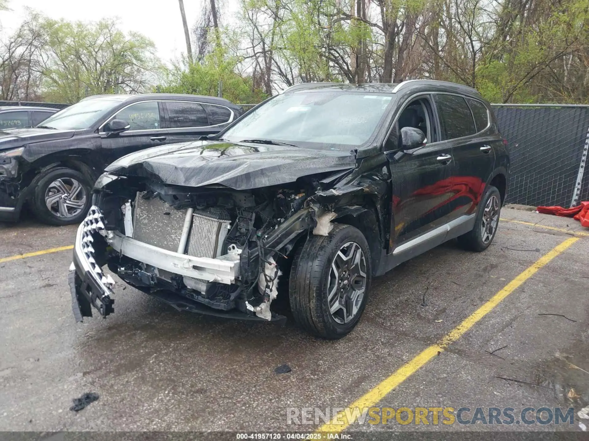 2 fotografías del automóvil dañado 5NMS4DAL4PH526476 HYUNDAI SANTA FE 2023