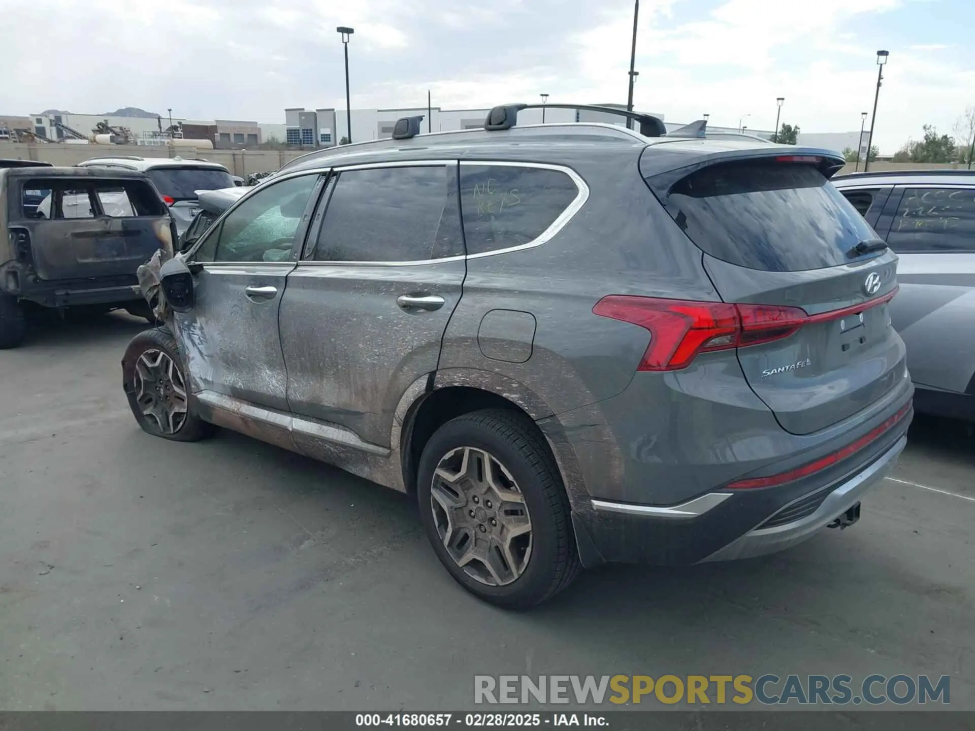 3 fotografías del automóvil dañado 5NMS4DAL6PH634677 HYUNDAI SANTA FE 2023