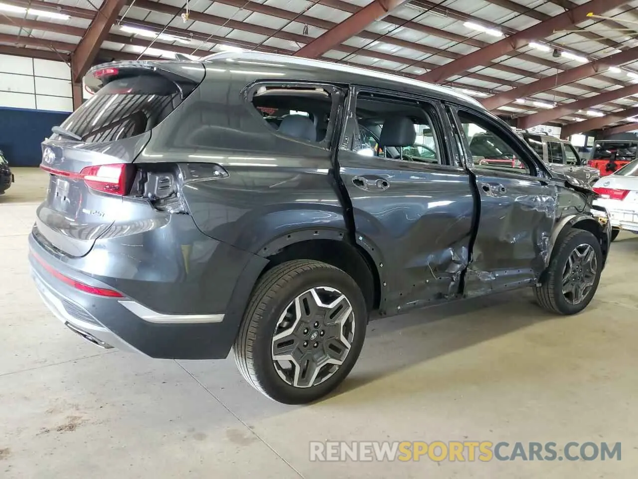 3 fotografías del automóvil dañado 5NMS4DAL6PH644674 HYUNDAI SANTA FE 2023