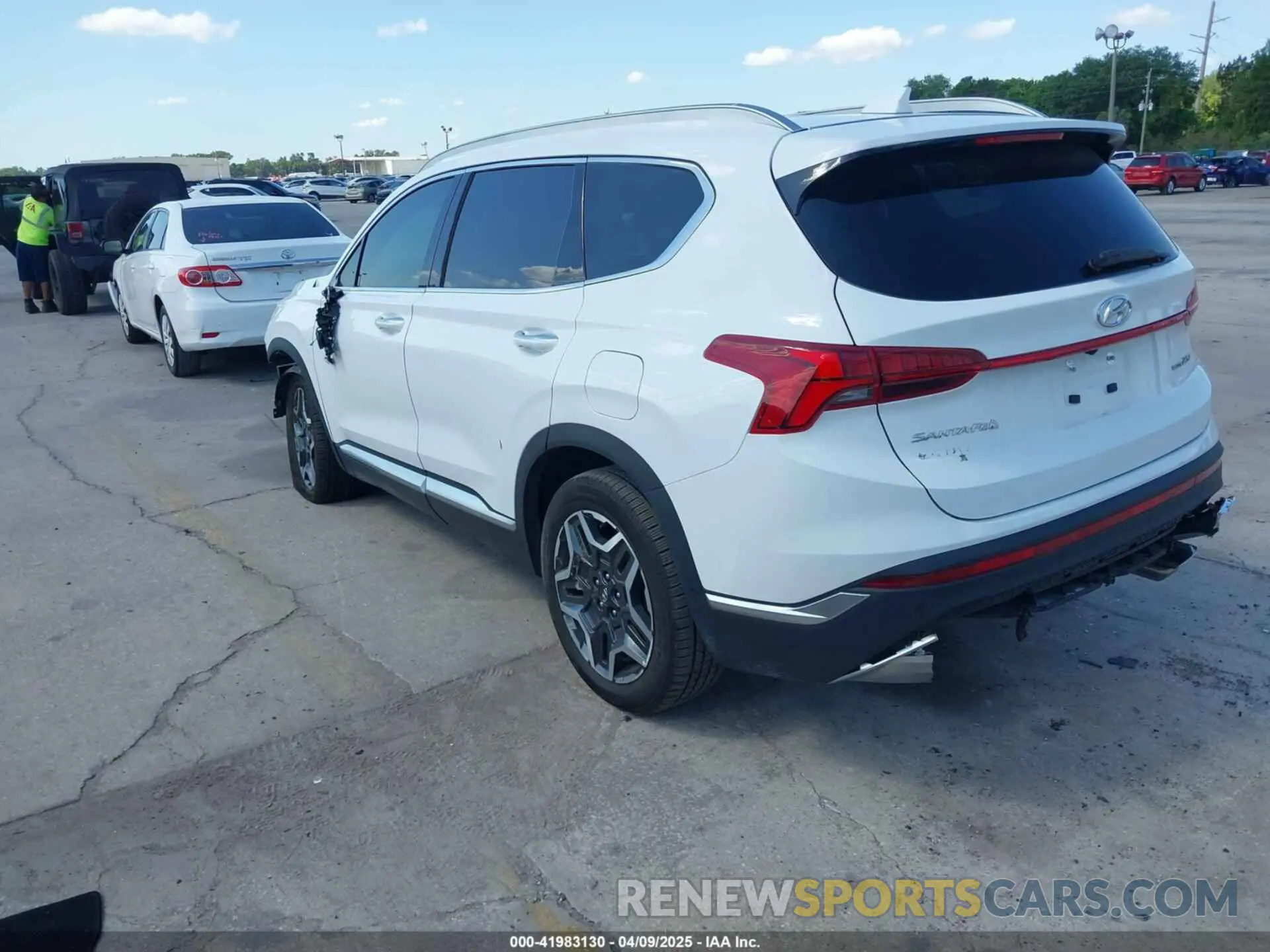 3 fotografías del automóvil dañado 5NMS4DAL7PH654565 HYUNDAI SANTA FE 2023