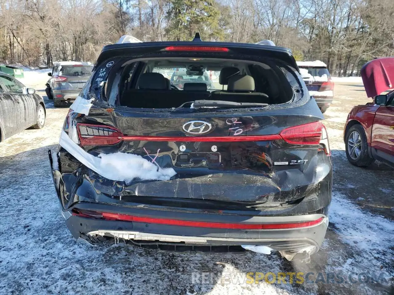 6 fotografías del automóvil dañado 5NMS4DALXPH530998 HYUNDAI SANTA FE 2023