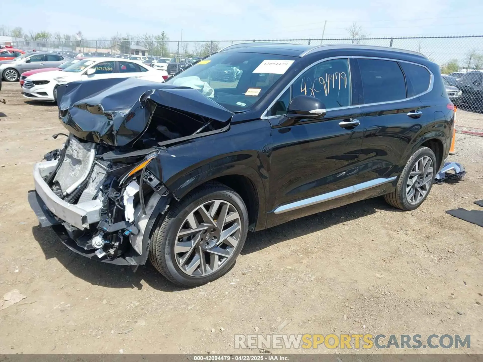 2 fotografías del automóvil dañado 5NMS54AL2PH607408 HYUNDAI SANTA FE 2023