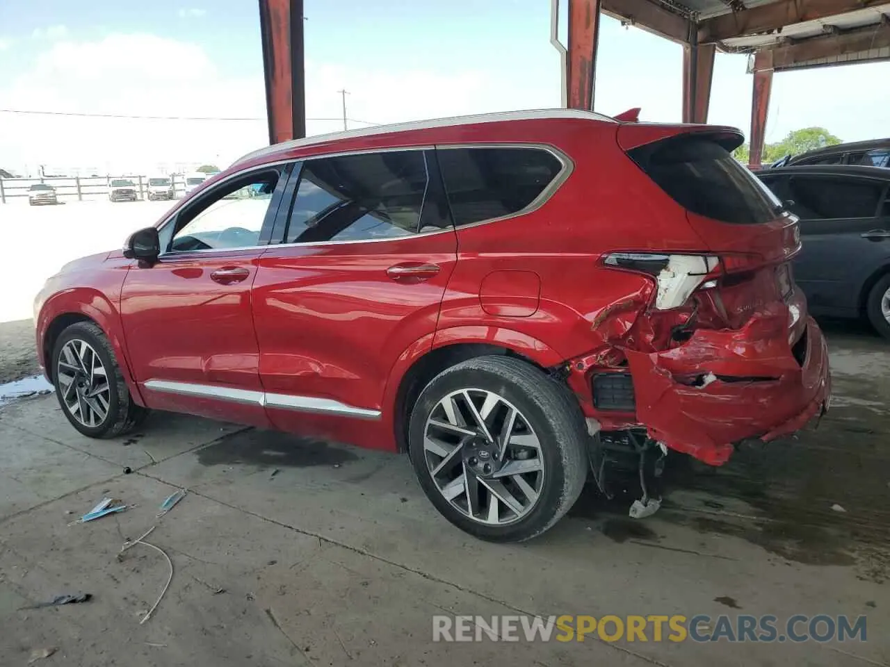 2 fotografías del automóvil dañado 5NMS54AL3PH596449 HYUNDAI SANTA FE 2023