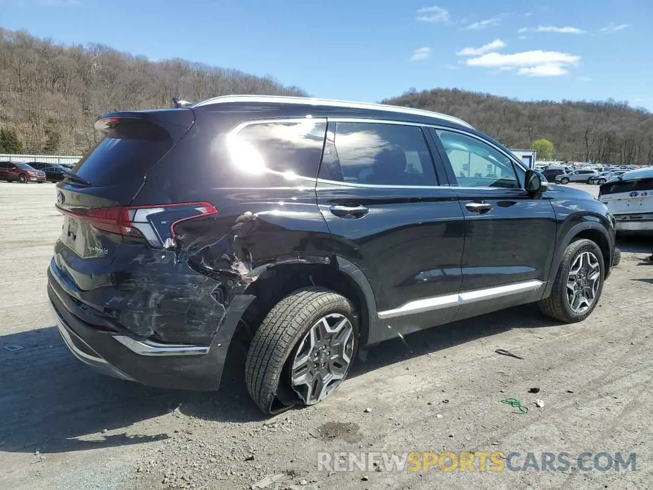 3 fotografías del automóvil dañado 5NMS5DA10PH017741 HYUNDAI SANTA FE 2023