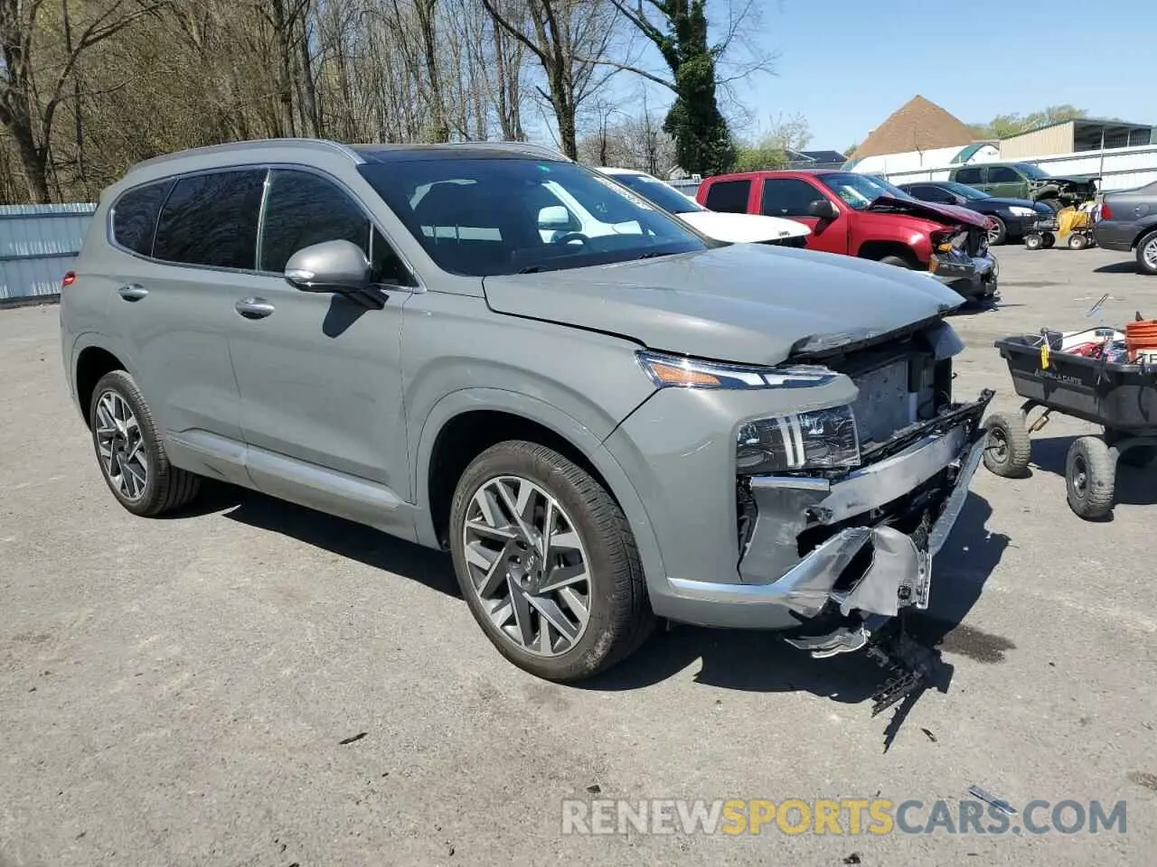 4 fotografías del automóvil dañado 5NMS5DAL4PH498983 HYUNDAI SANTA FE 2023