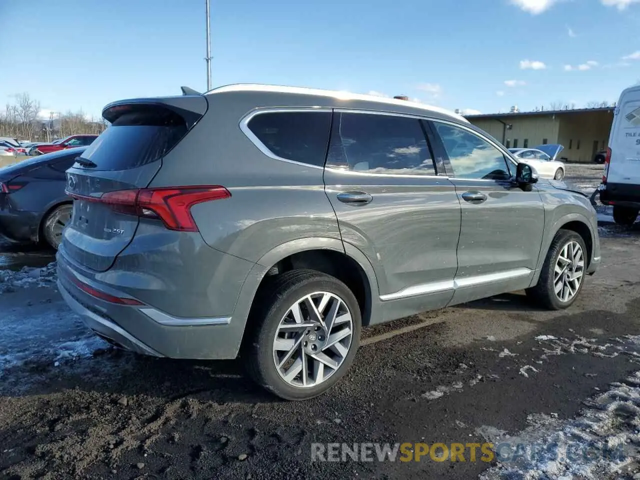 3 fotografías del automóvil dañado 5NMS5DAL6PH575630 HYUNDAI SANTA FE 2023