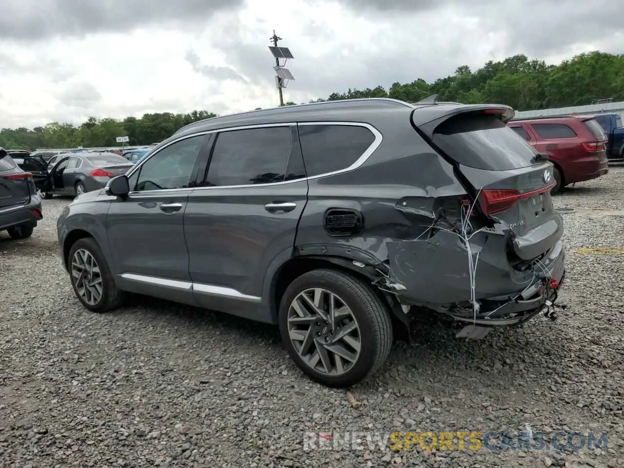 2 fotografías del automóvil dañado 5NMS5DAL6PH658460 HYUNDAI SANTA FE 2023
