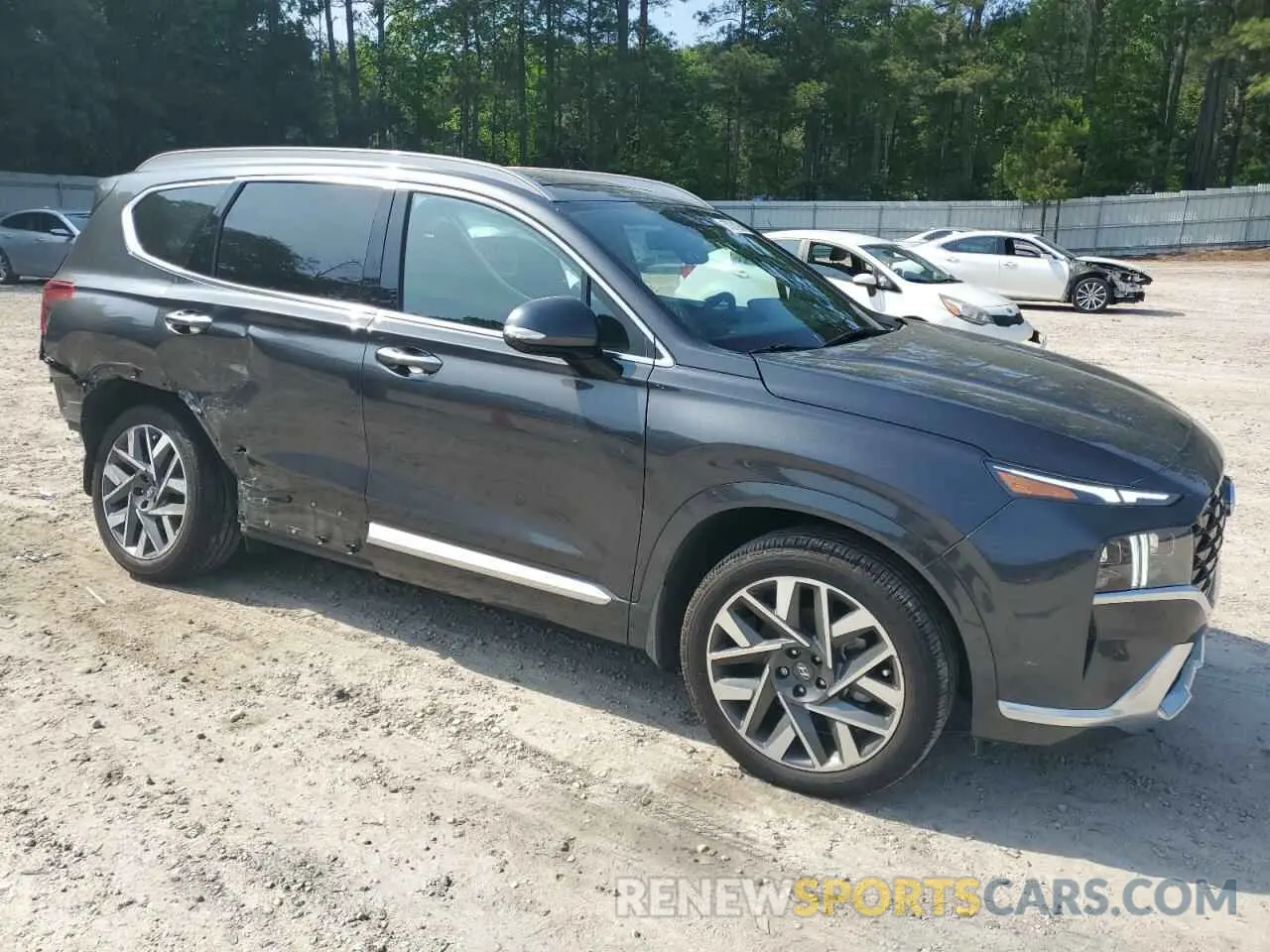4 fotografías del automóvil dañado 5NMS5DAL7PH518434 HYUNDAI SANTA FE 2023