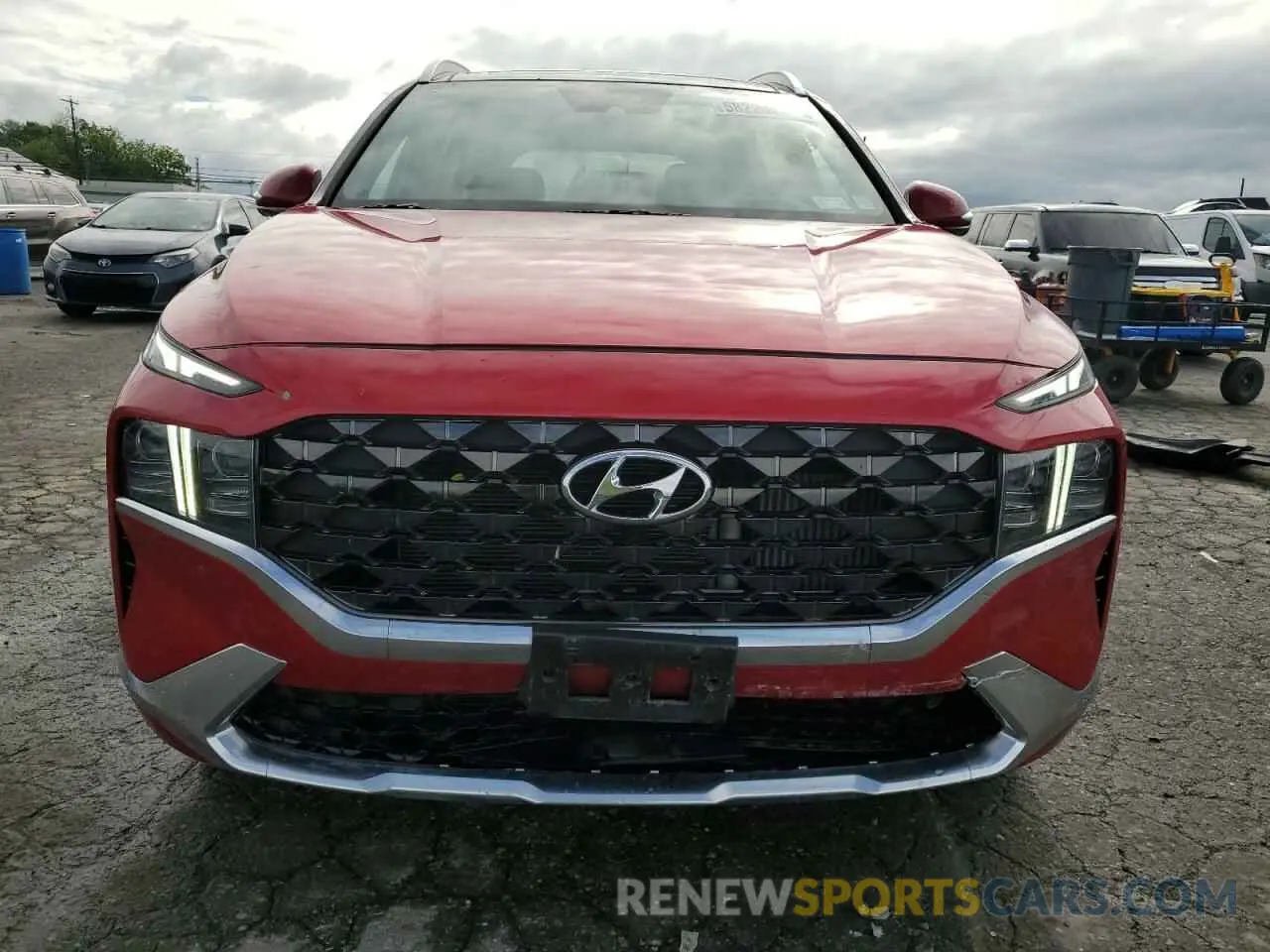 5 fotografías del automóvil dañado 5NMS5DAL9PH516443 HYUNDAI SANTA FE 2023