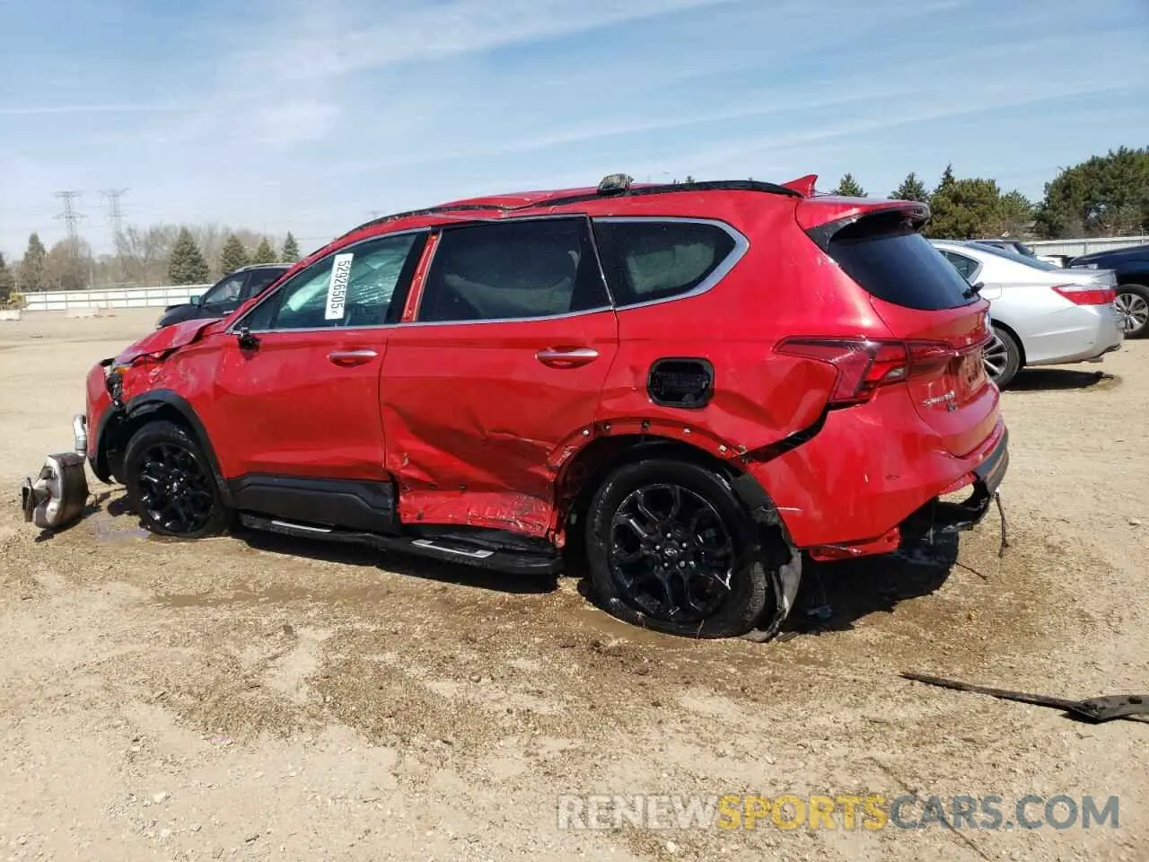 2 fotografías del automóvil dañado 5NMS64AJ2PH491770 HYUNDAI SANTA FE 2023