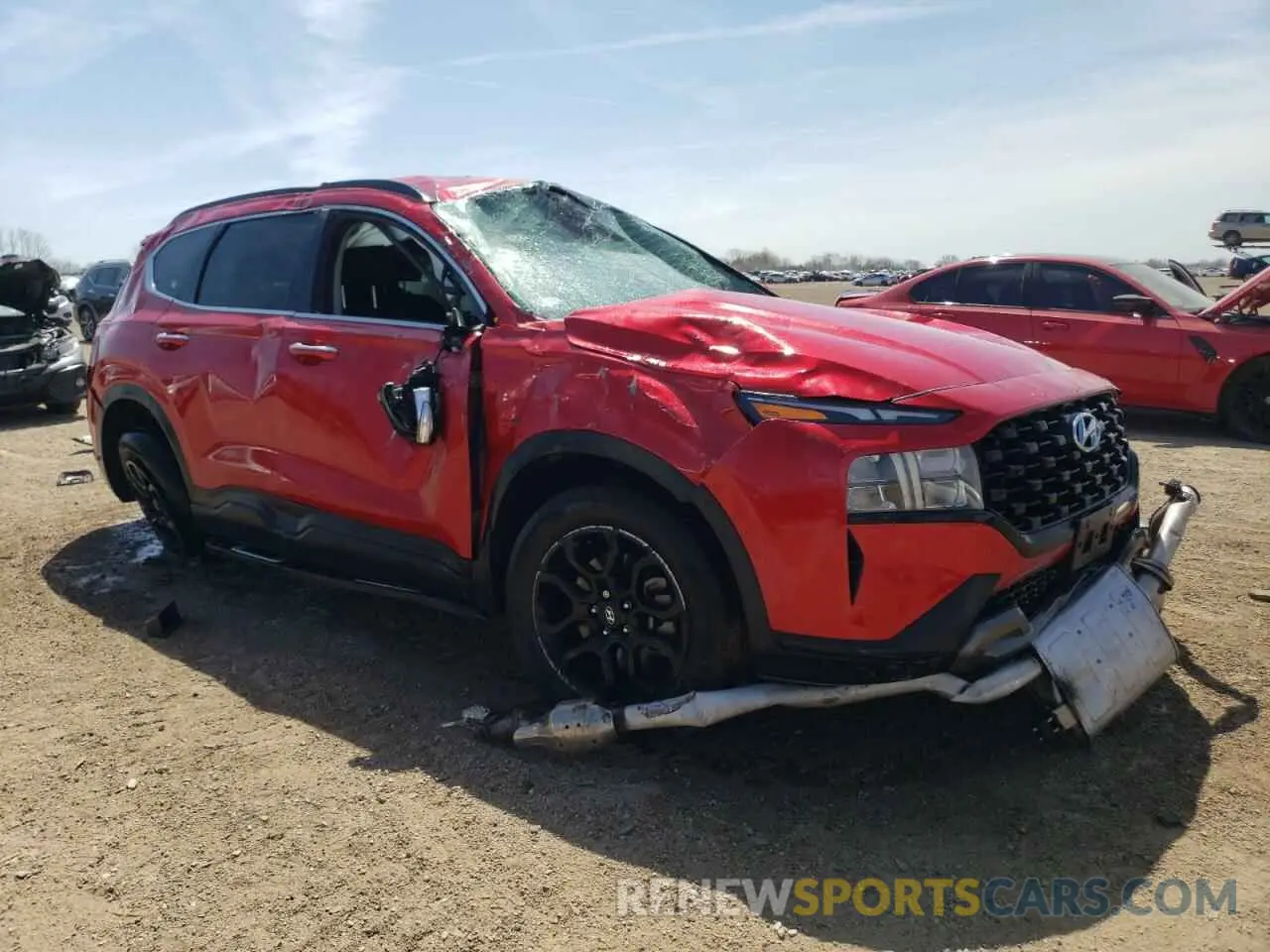 4 fotografías del automóvil dañado 5NMS64AJ2PH491770 HYUNDAI SANTA FE 2023