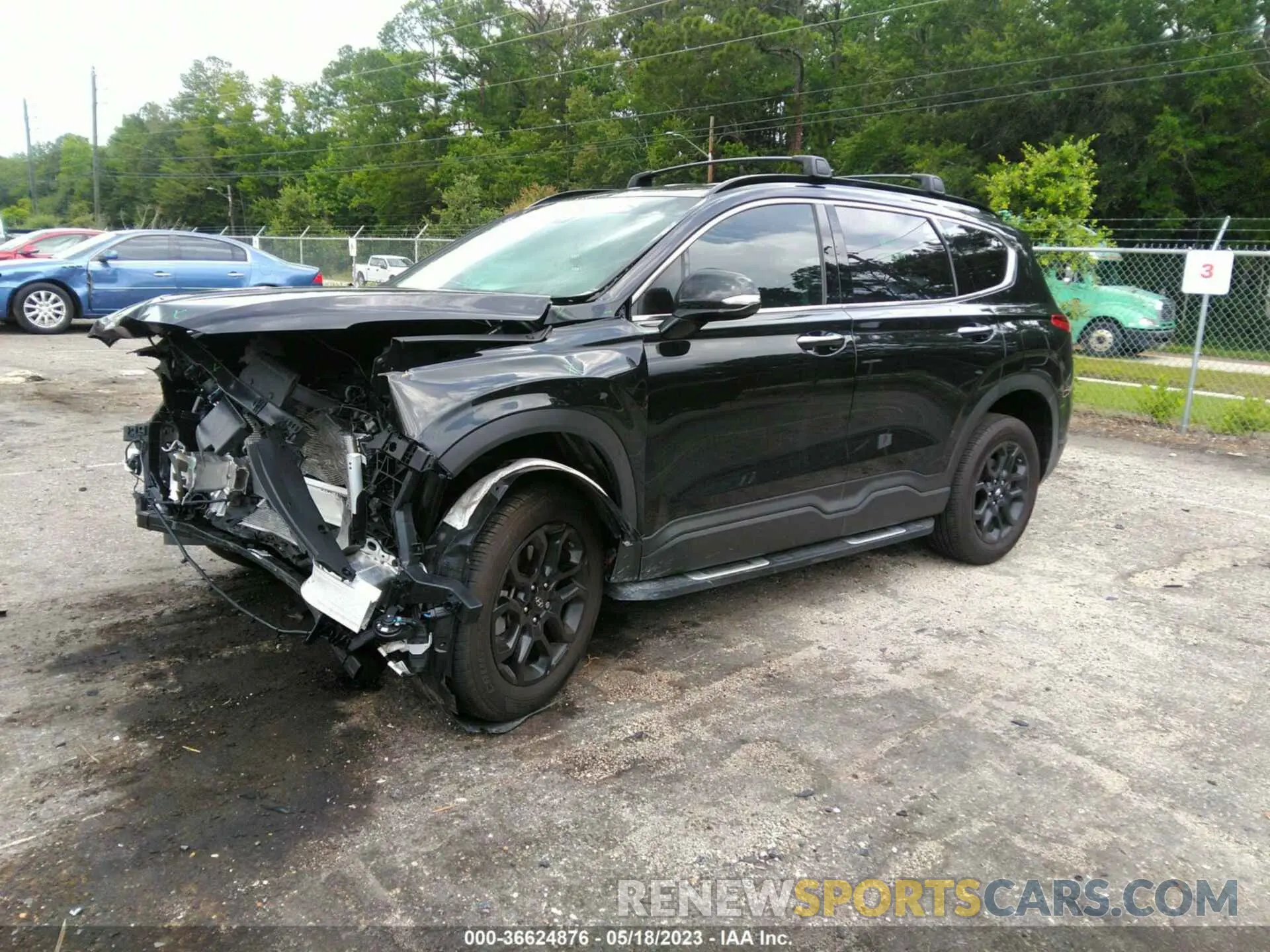 2 fotografías del automóvil dañado 5NMS64AJ5PH520324 HYUNDAI SANTA FE 2023