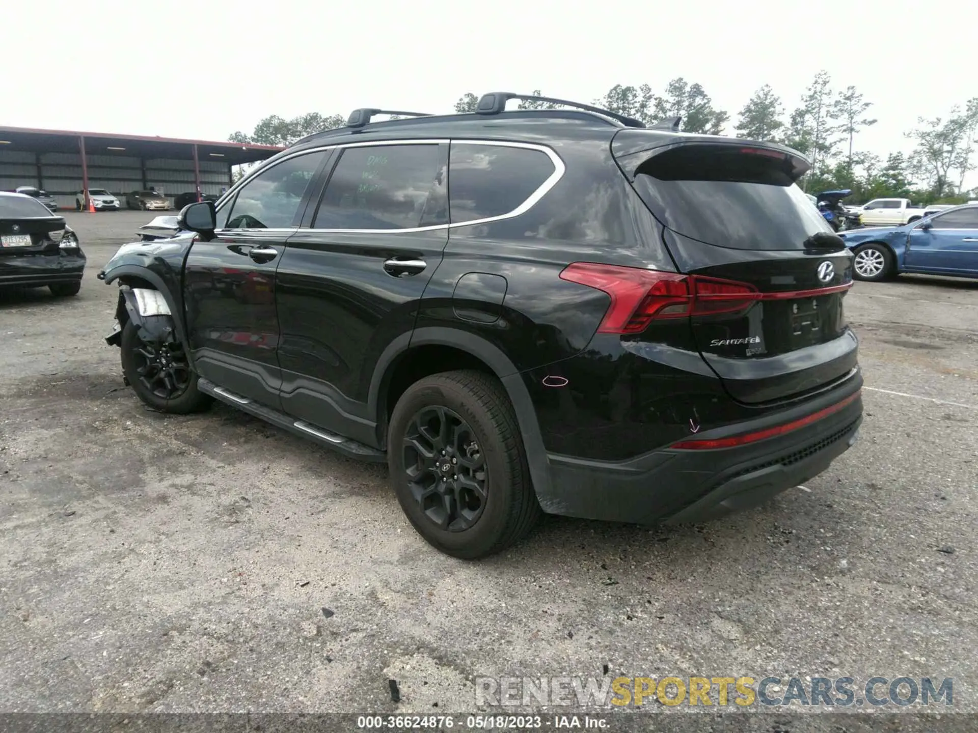3 fotografías del automóvil dañado 5NMS64AJ5PH520324 HYUNDAI SANTA FE 2023