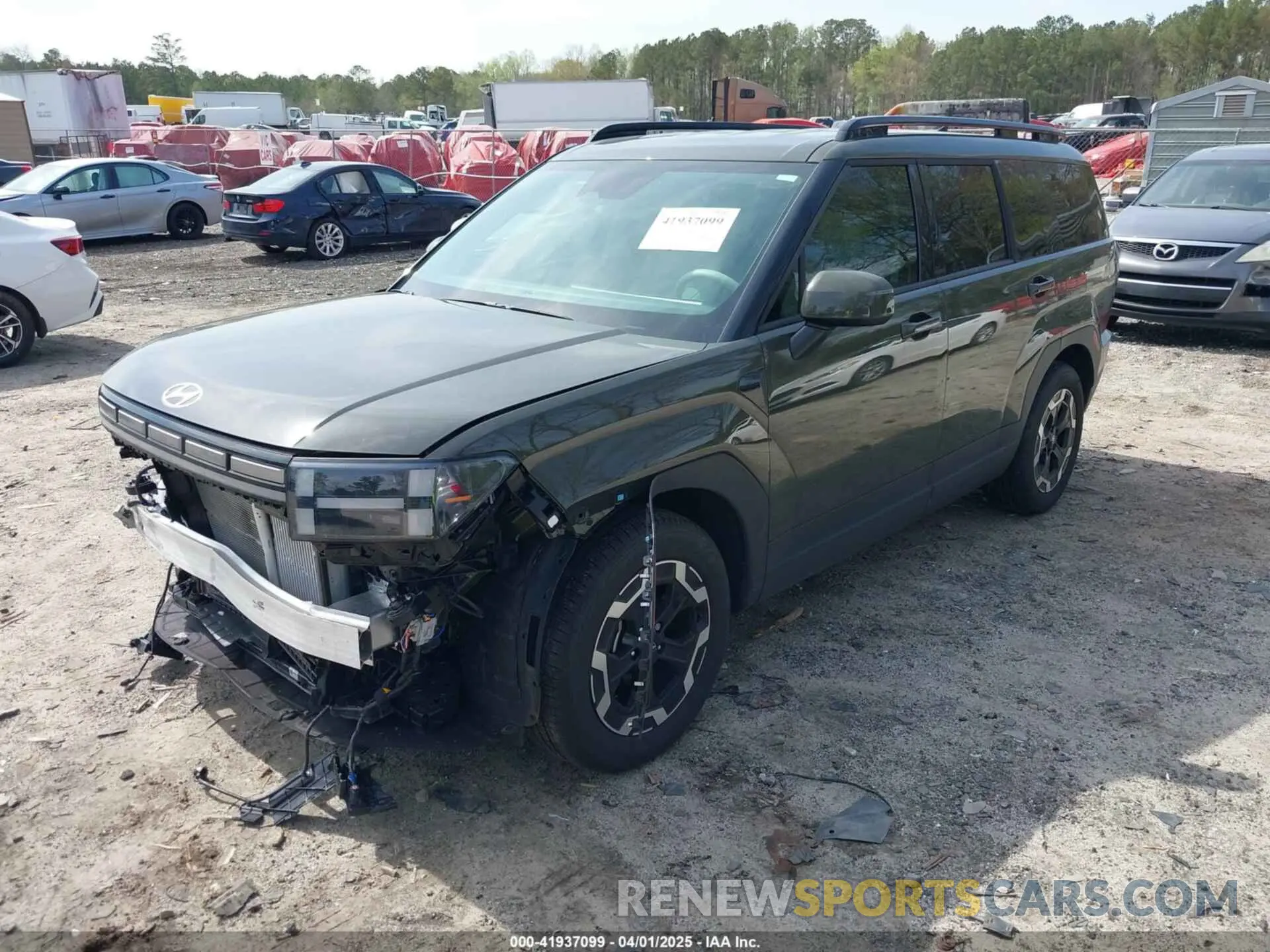 2 fotografías del automóvil dañado 5NMP24GL5RH014179 HYUNDAI SANTA FE 2024
