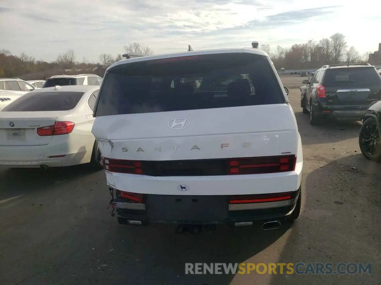 6 fotografías del automóvil dañado 5NMP4DGLXRH013233 HYUNDAI SANTA FE 2024
