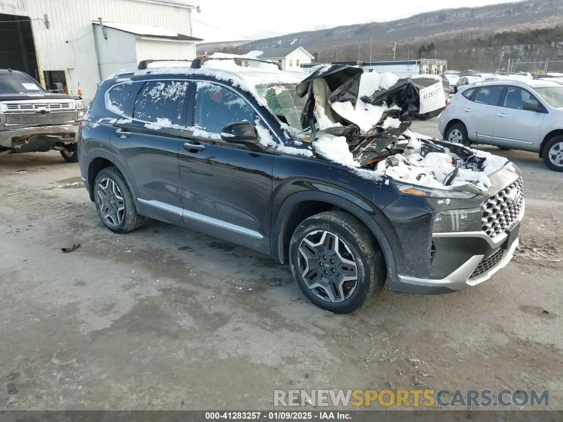 1 fotografías del automóvil dañado KM8S5DA14MU012154 HYUNDAI SANTA FE HYBRID 2021