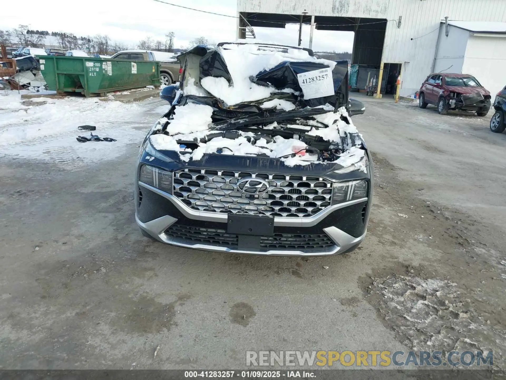 13 fotografías del automóvil dañado KM8S5DA14MU012154 HYUNDAI SANTA FE HYBRID 2021