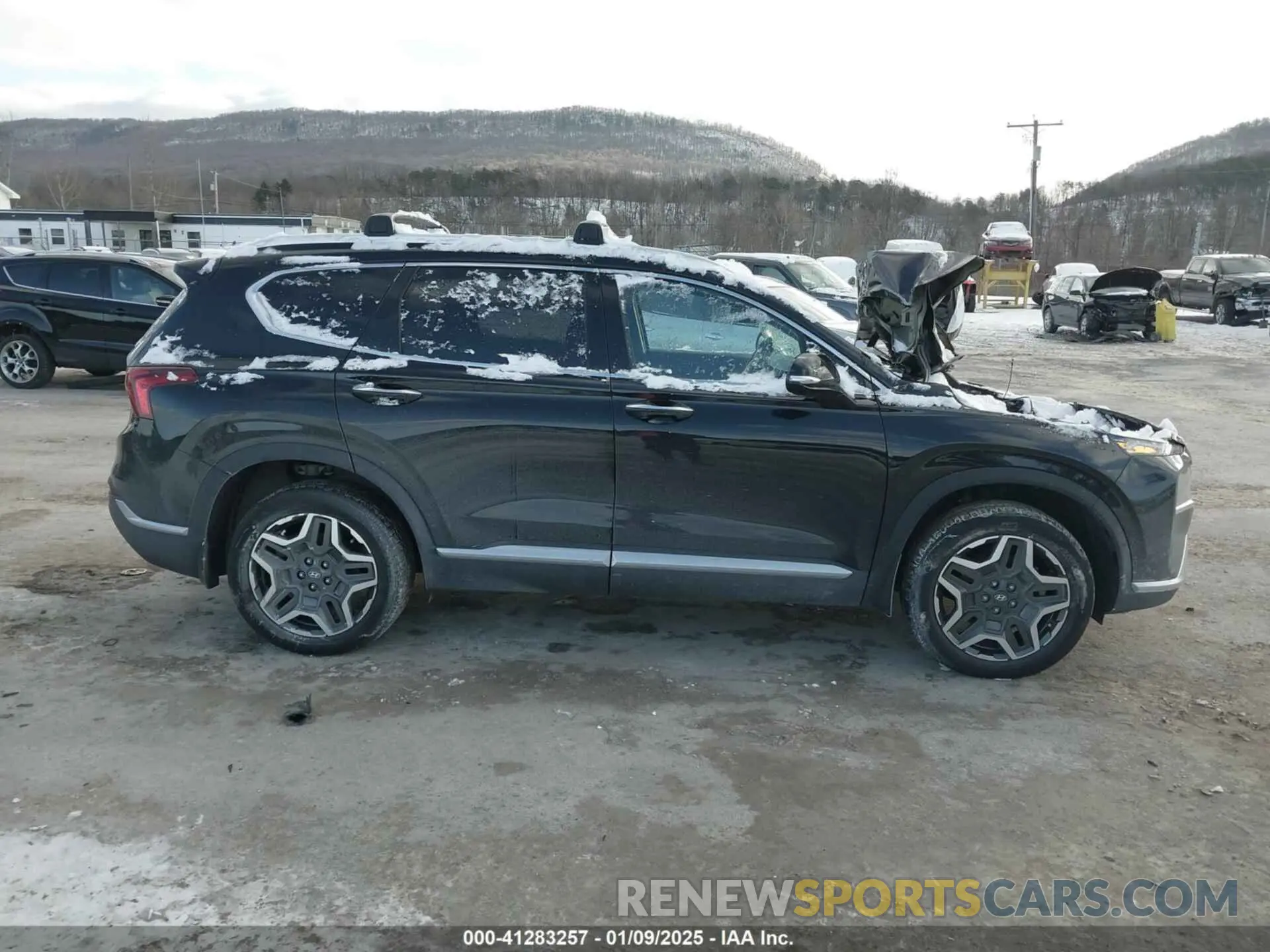 14 fotografías del automóvil dañado KM8S5DA14MU012154 HYUNDAI SANTA FE HYBRID 2021