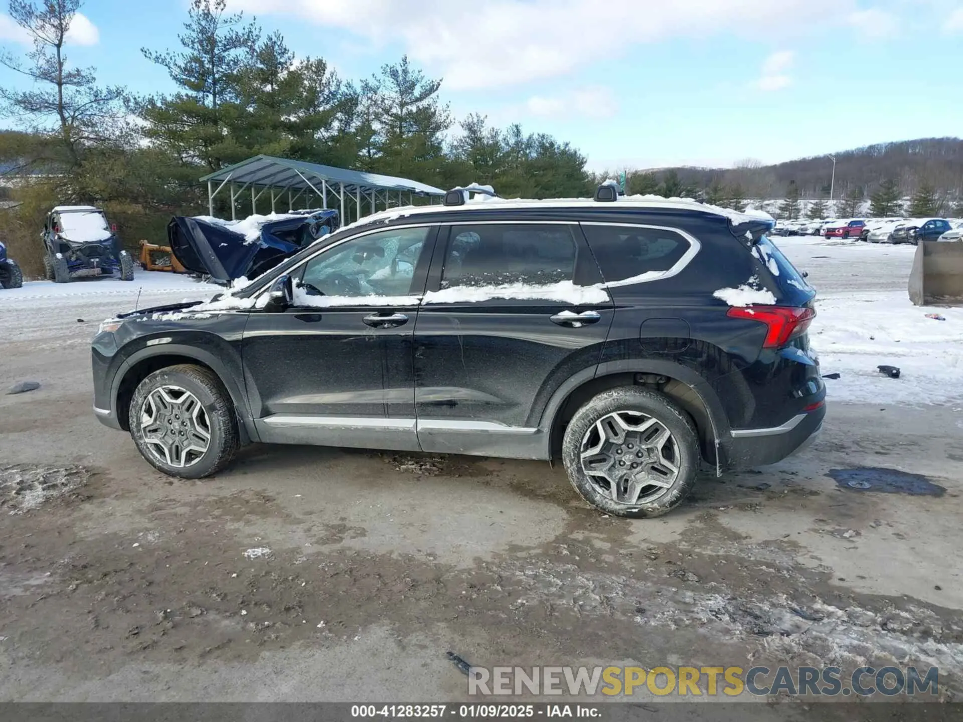 15 fotografías del automóvil dañado KM8S5DA14MU012154 HYUNDAI SANTA FE HYBRID 2021