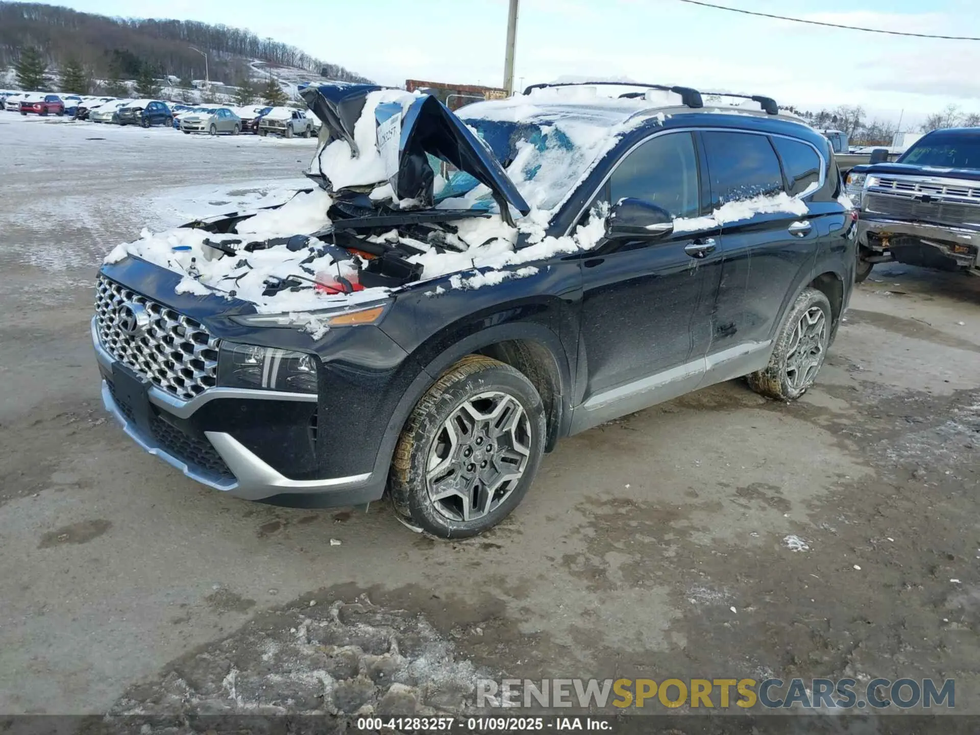 2 fotografías del automóvil dañado KM8S5DA14MU012154 HYUNDAI SANTA FE HYBRID 2021