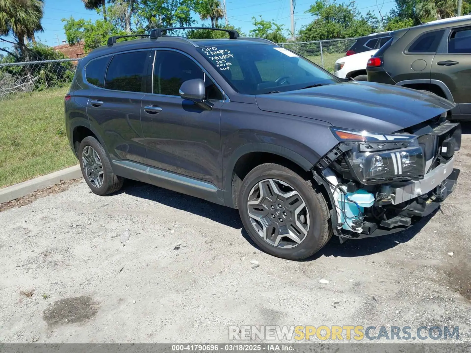 1 fotografías del automóvil dañado KM8S5DA17MU010320 HYUNDAI SANTA FE HYBRID 2021