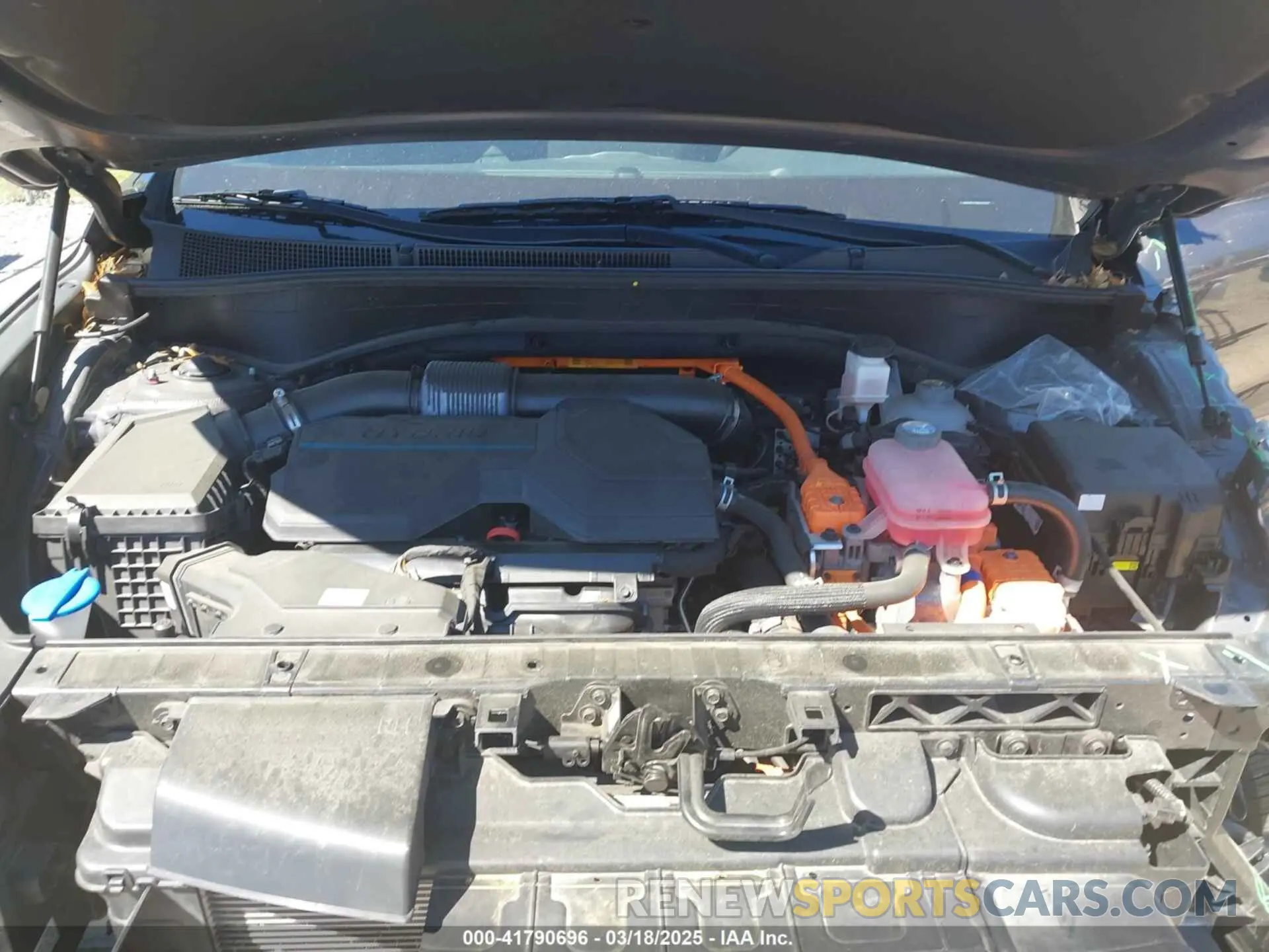 10 fotografías del automóvil dañado KM8S5DA17MU010320 HYUNDAI SANTA FE HYBRID 2021