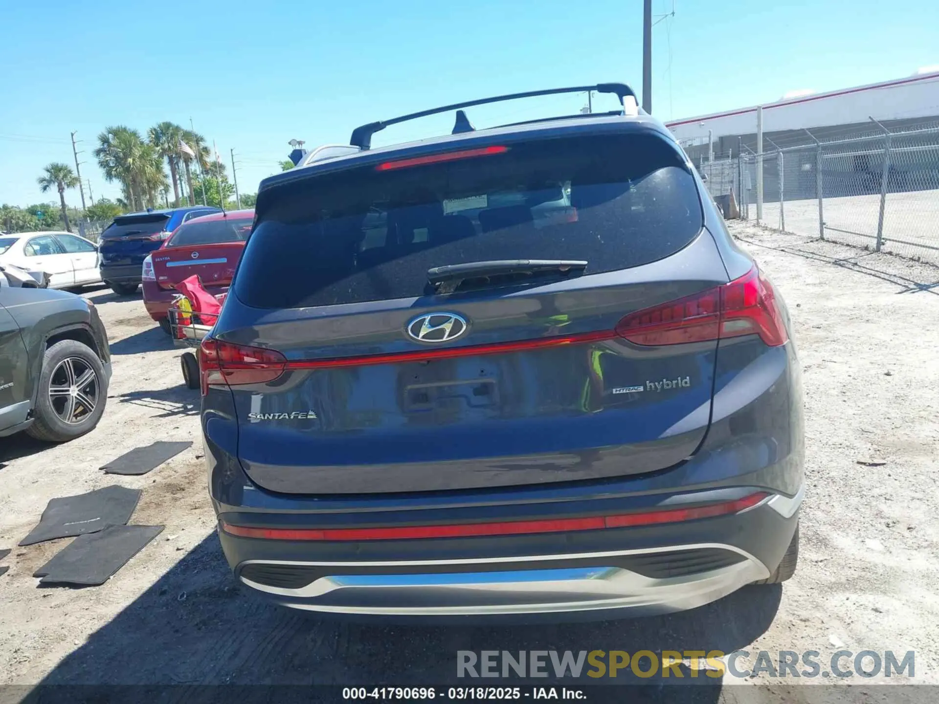 17 fotografías del automóvil dañado KM8S5DA17MU010320 HYUNDAI SANTA FE HYBRID 2021