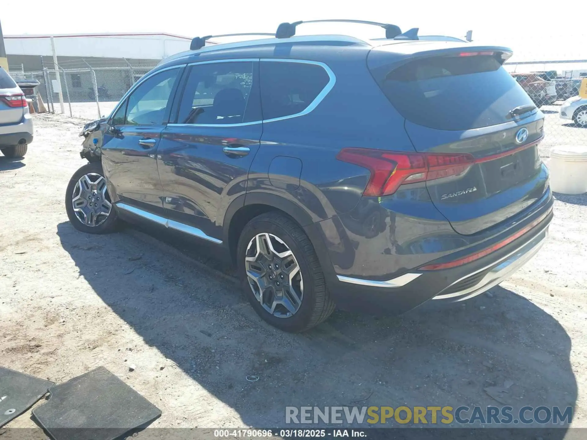 3 fotografías del automóvil dañado KM8S5DA17MU010320 HYUNDAI SANTA FE HYBRID 2021