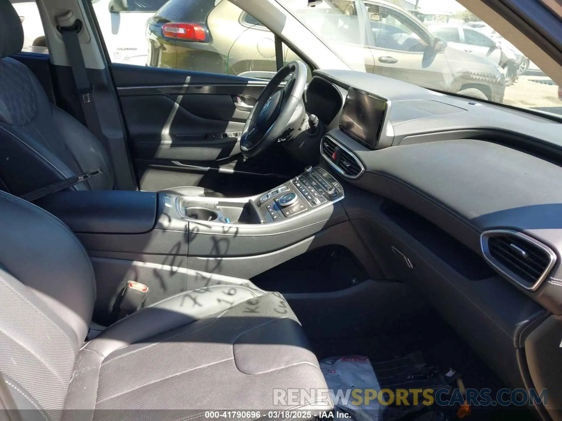5 fotografías del automóvil dañado KM8S5DA17MU010320 HYUNDAI SANTA FE HYBRID 2021