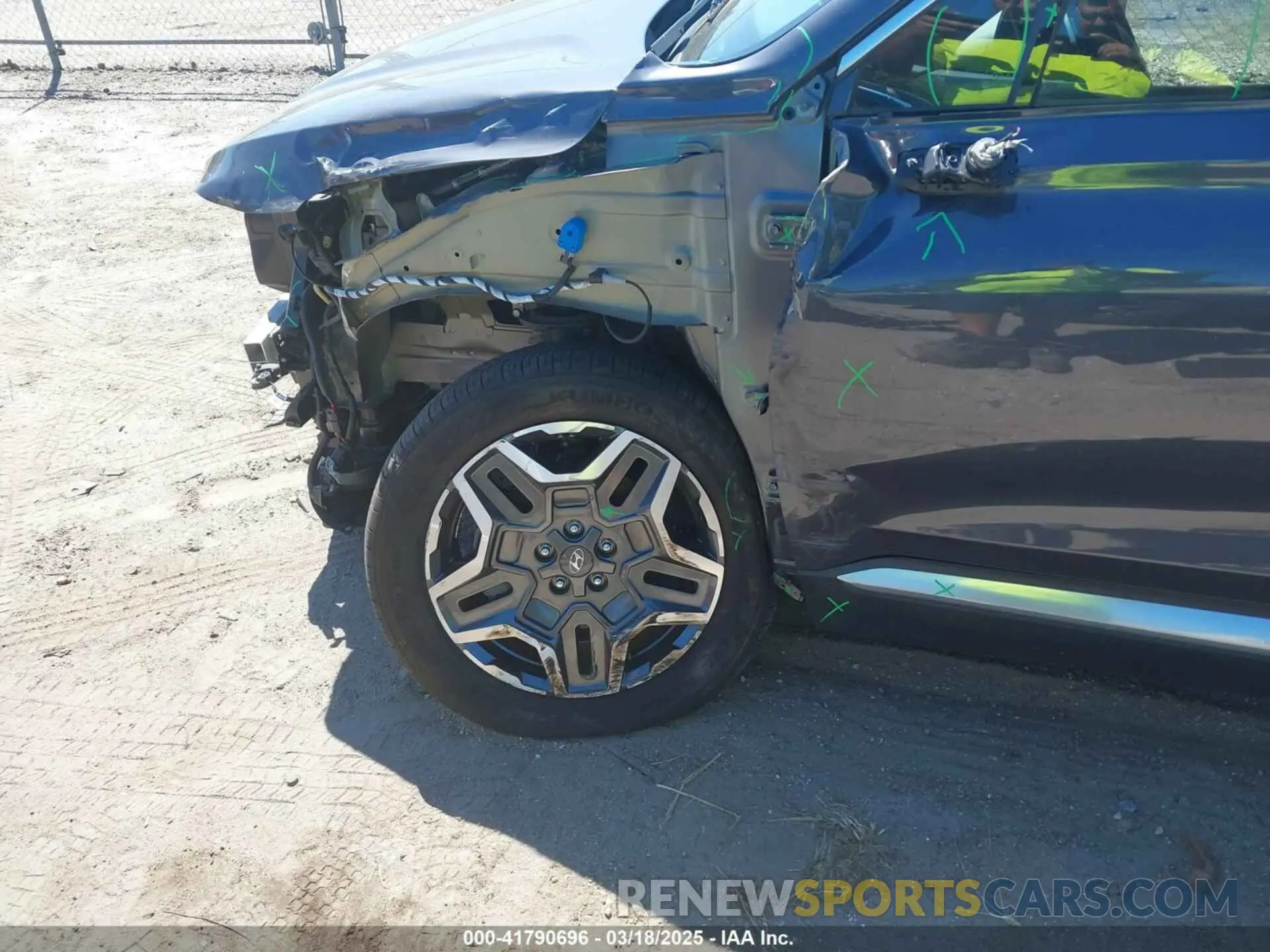 6 fotografías del automóvil dañado KM8S5DA17MU010320 HYUNDAI SANTA FE HYBRID 2021