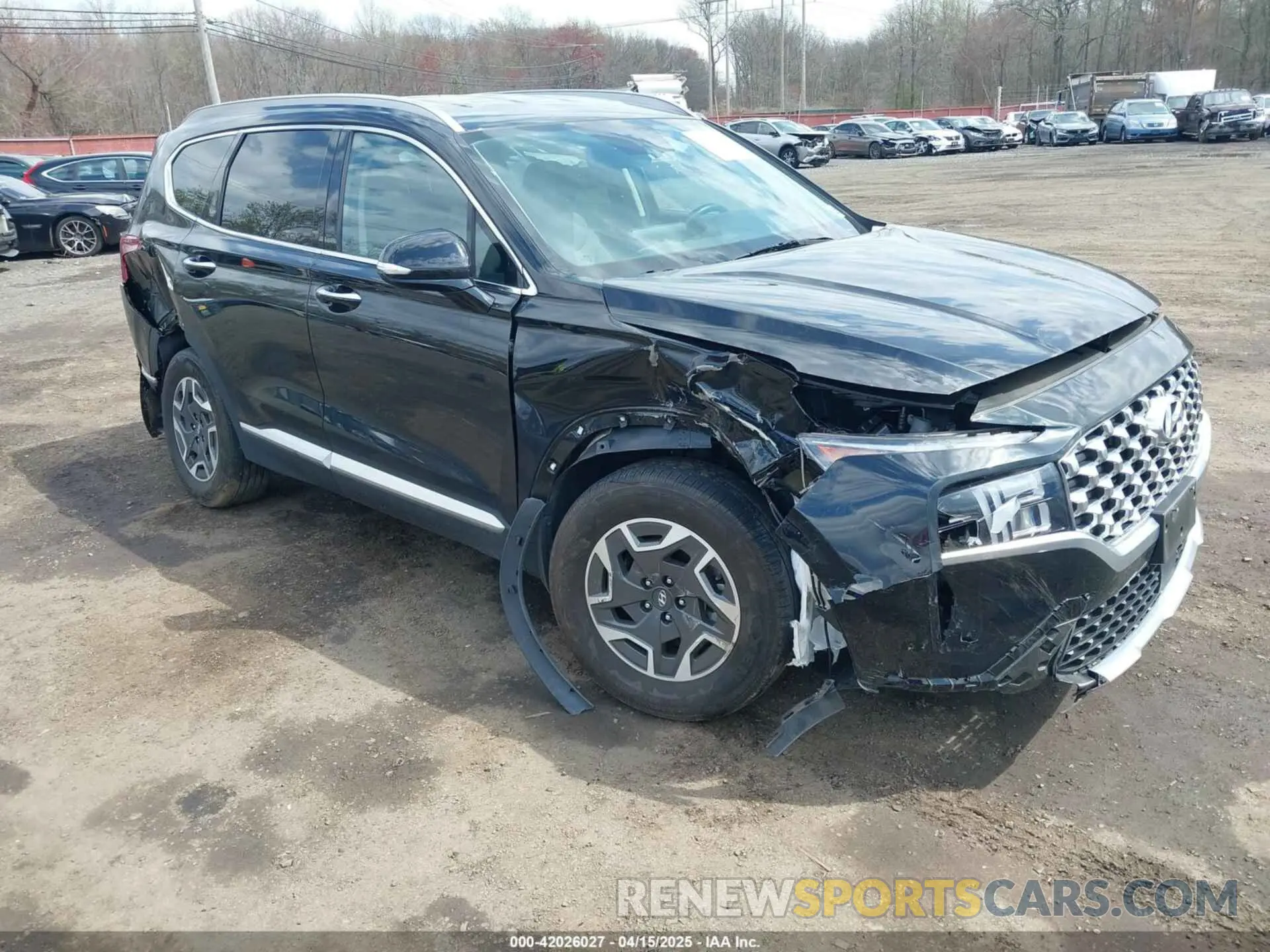1 fotografías del automóvil dañado KM8S2DA14NU057895 HYUNDAI SANTA FE HYBRID 2022
